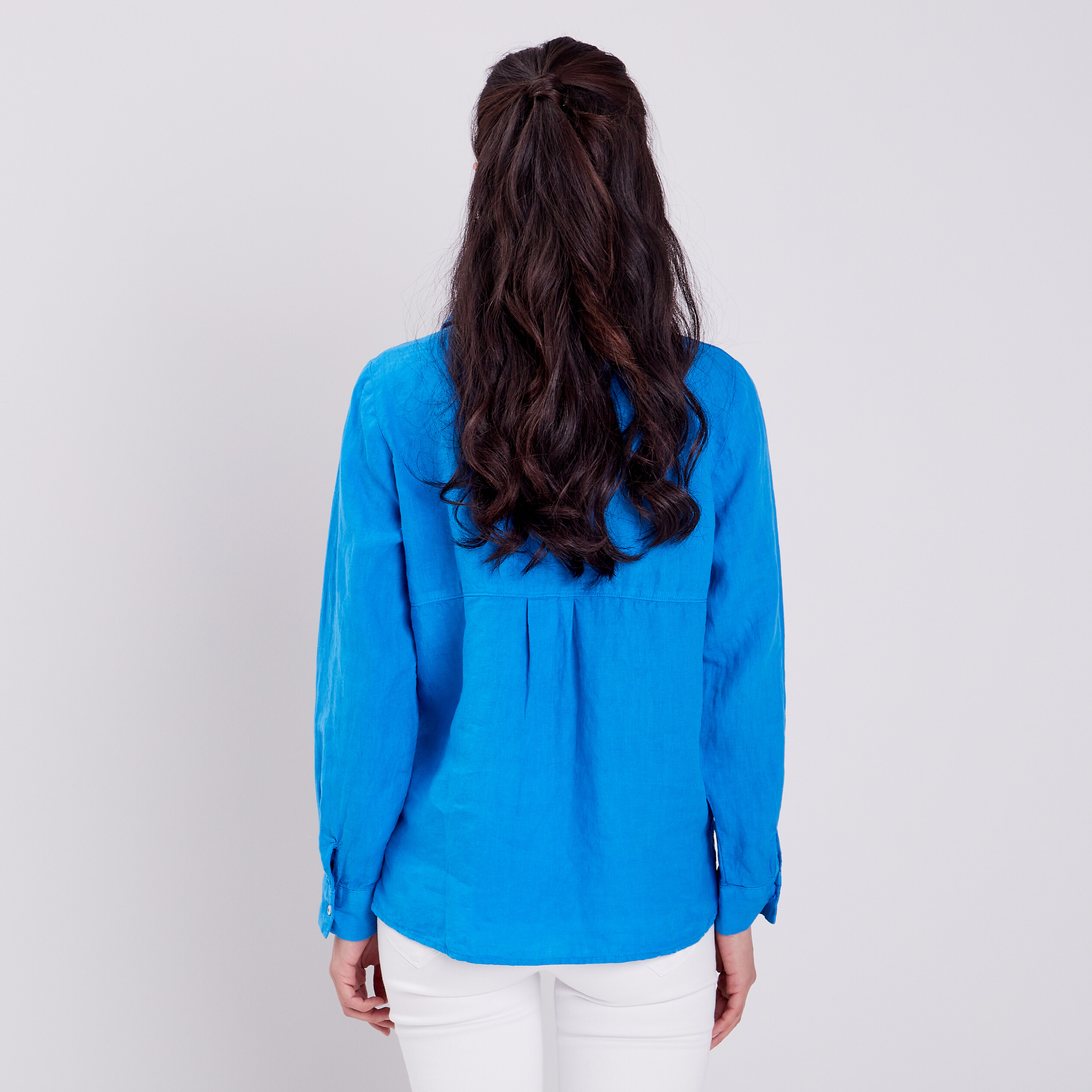 Blouse Manches Longues Bleu Femme Vibs