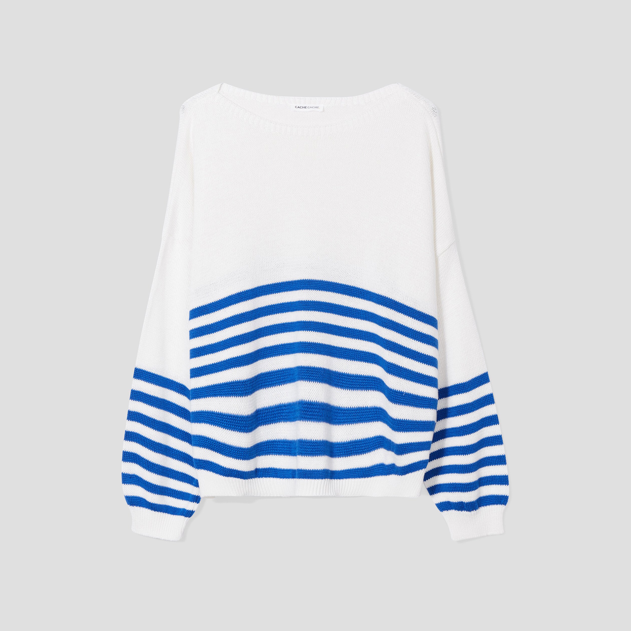 Pull Manches Longues Bleu Marine Femme Vibs