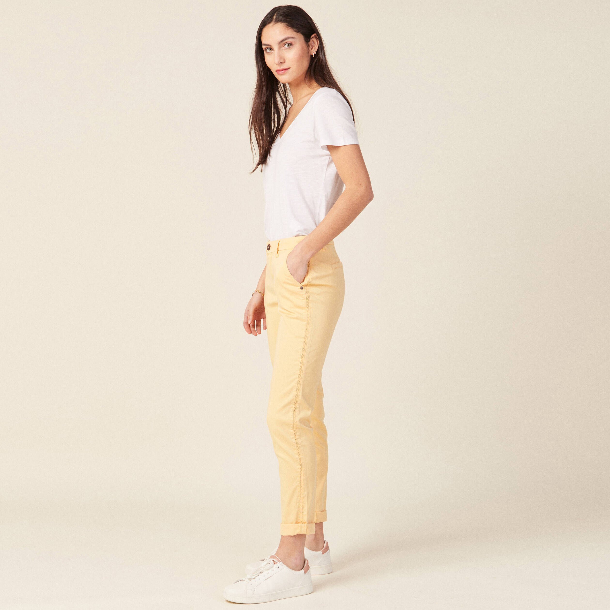 Pantalons Jaune Femme Vib s