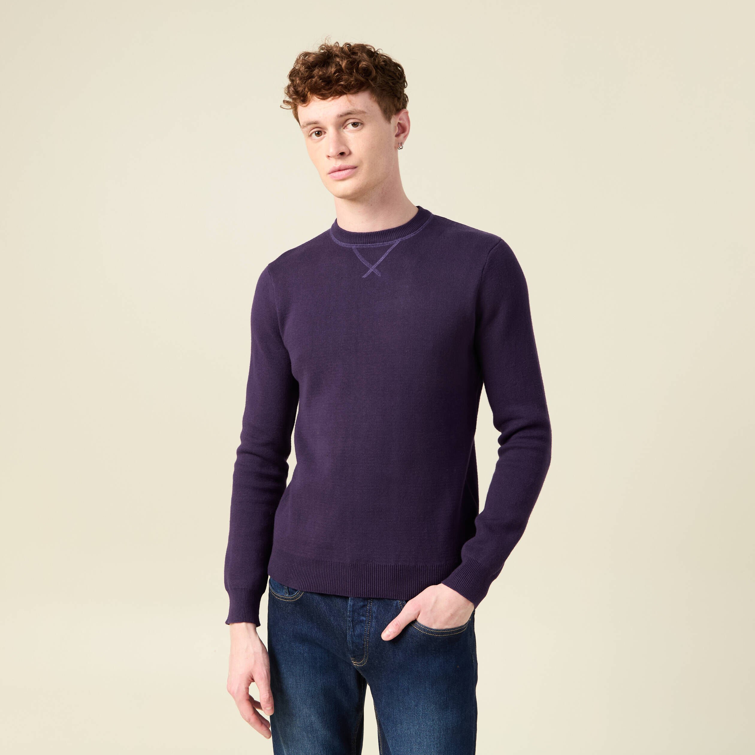 Pull violet pastel online homme