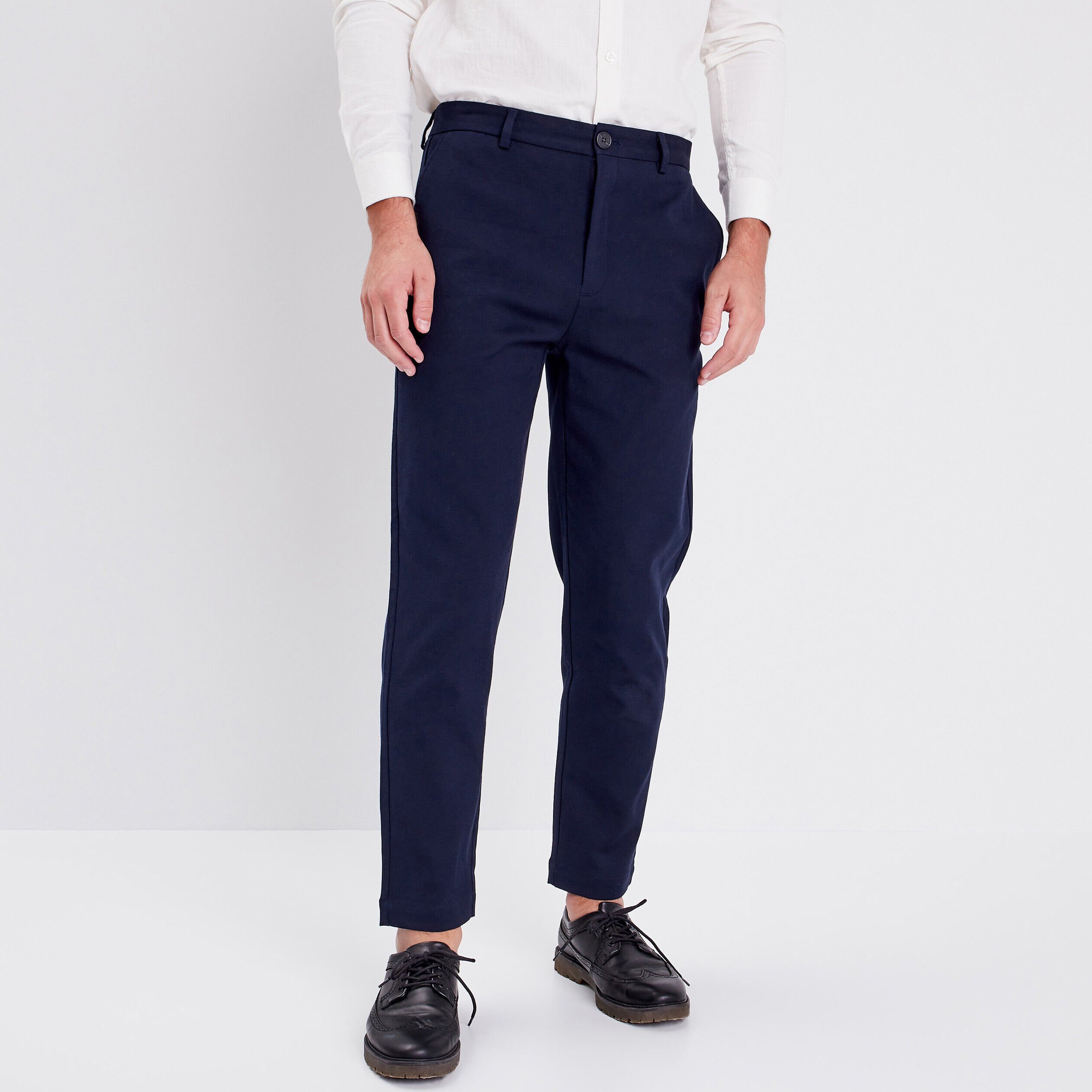 Pantalon chino 2024 bleu marine homme