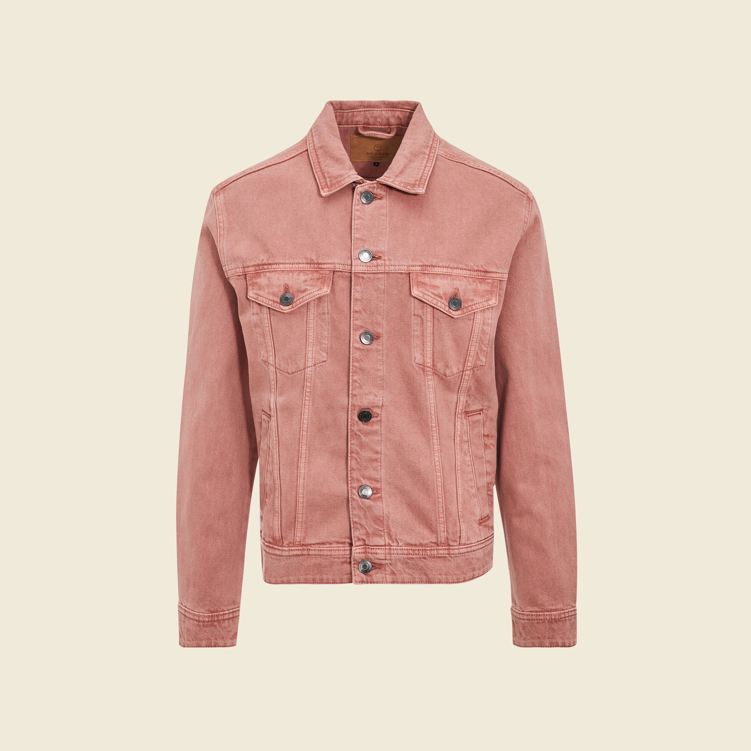 Veste en jean rose homme sale