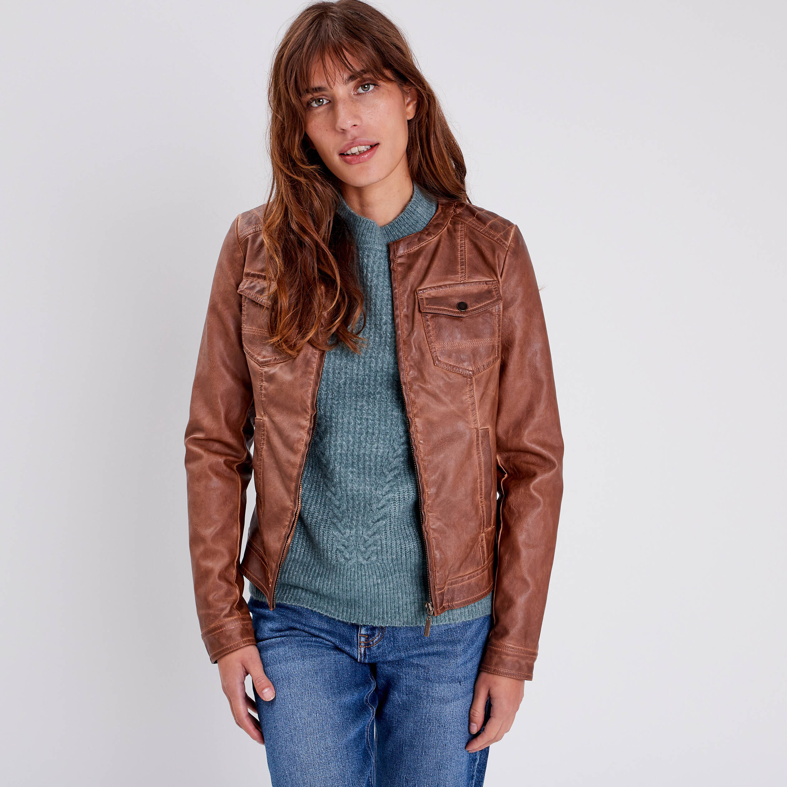 Blouson discount cuir bonobo