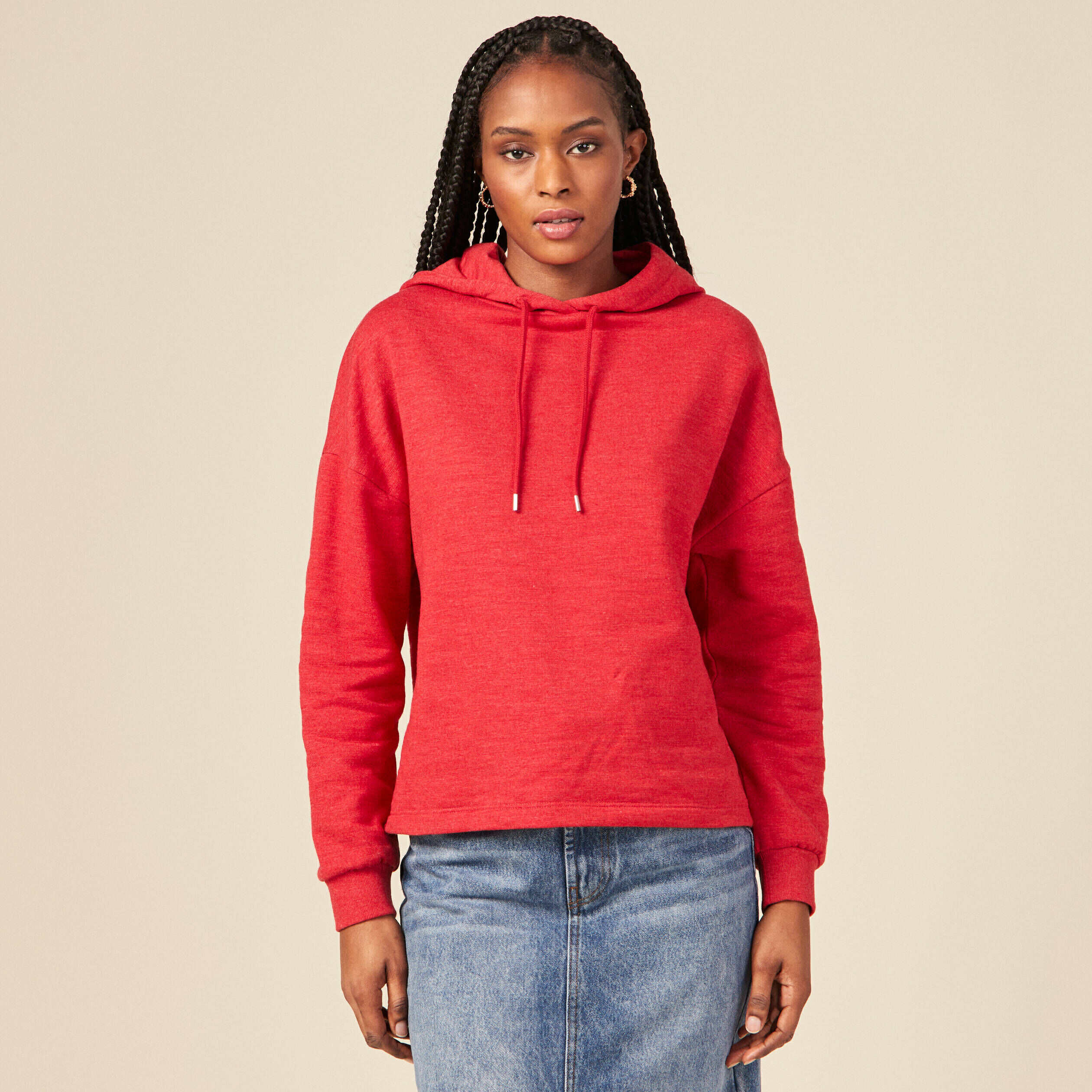 Sweat a capuche rouge femme new arrivals