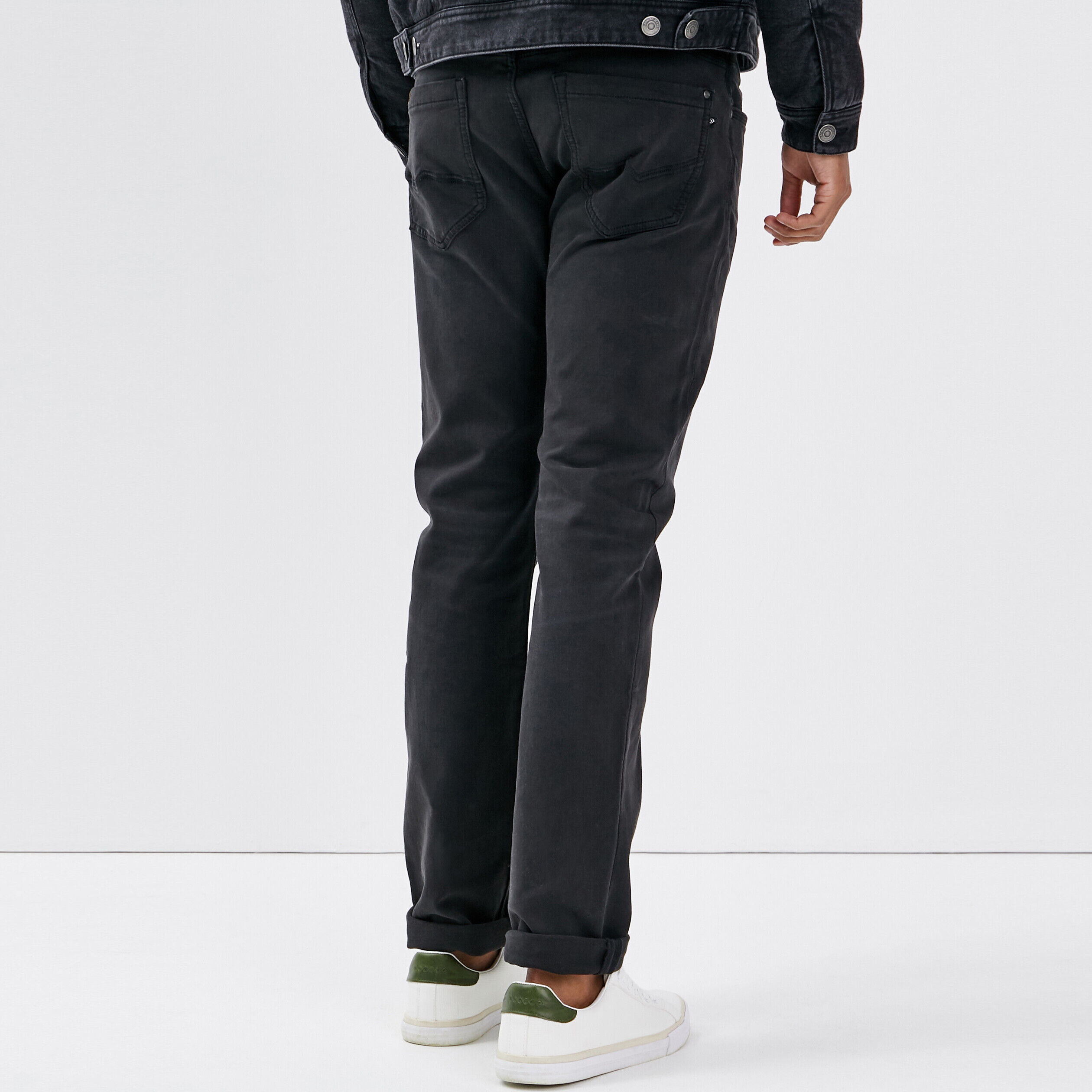 jean straight noir homme