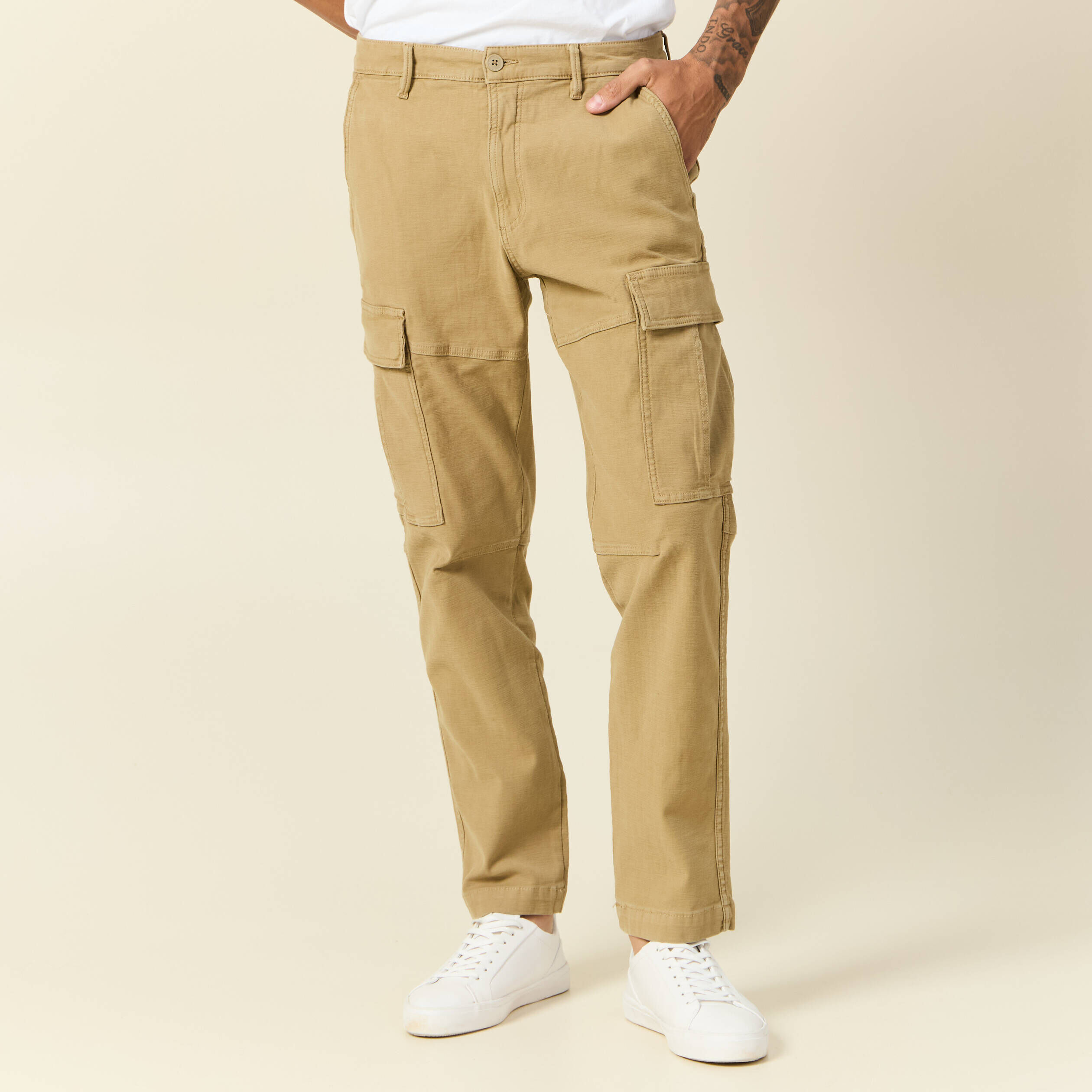 Pantalon battle Treillis Beige Homme Vib s