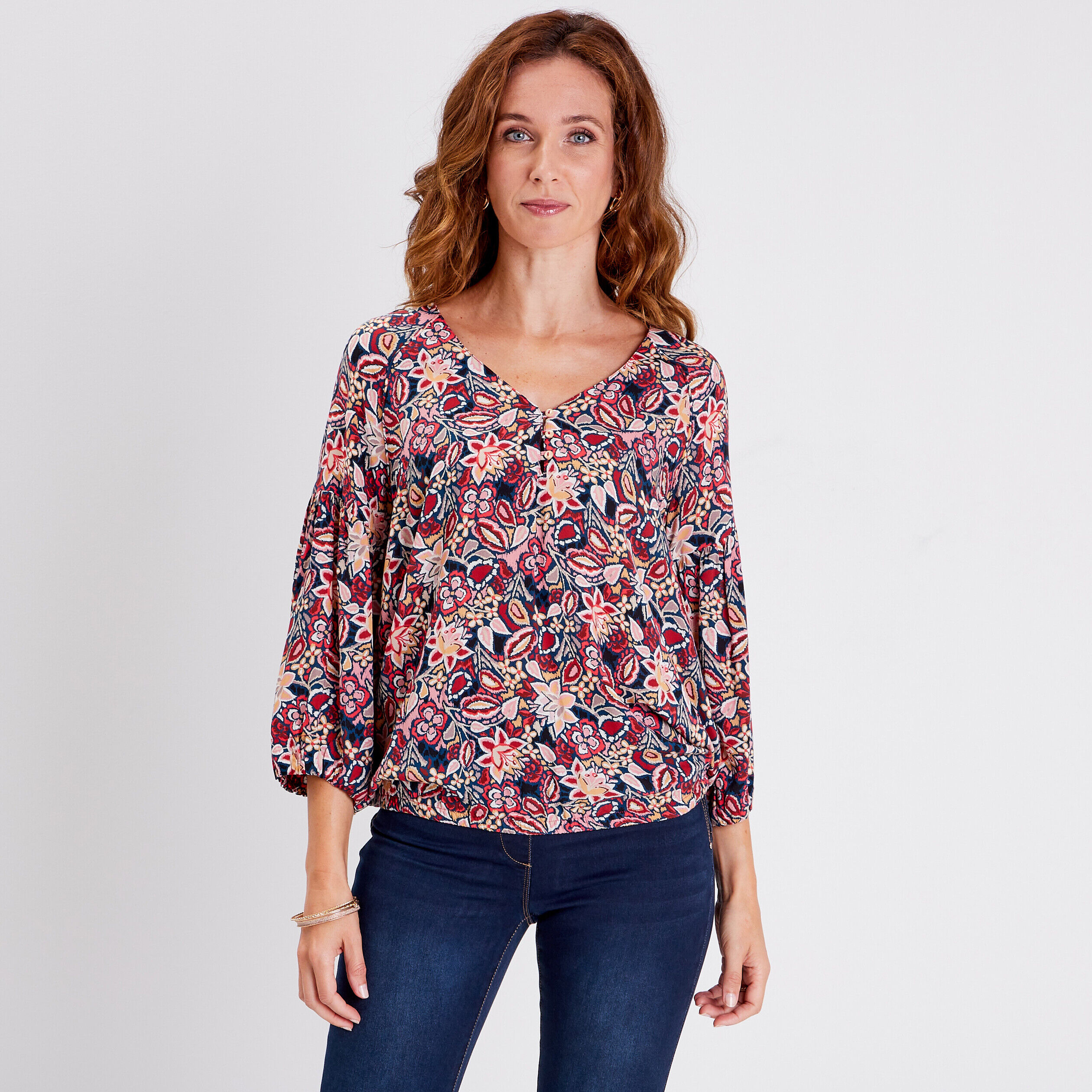 Blouse rouge outlet femme chic