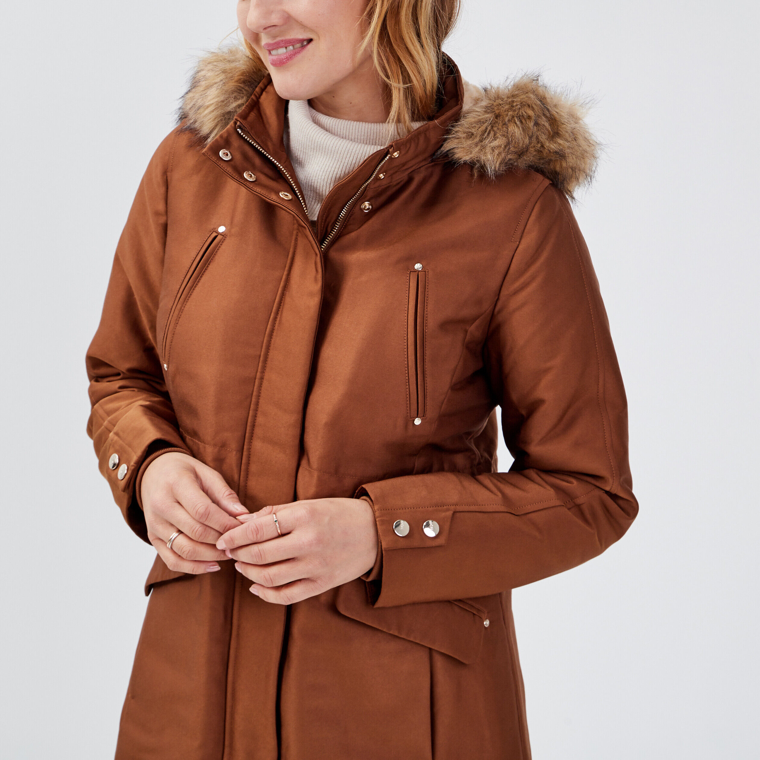 Duffle coats parkas Marron Femme Vib s