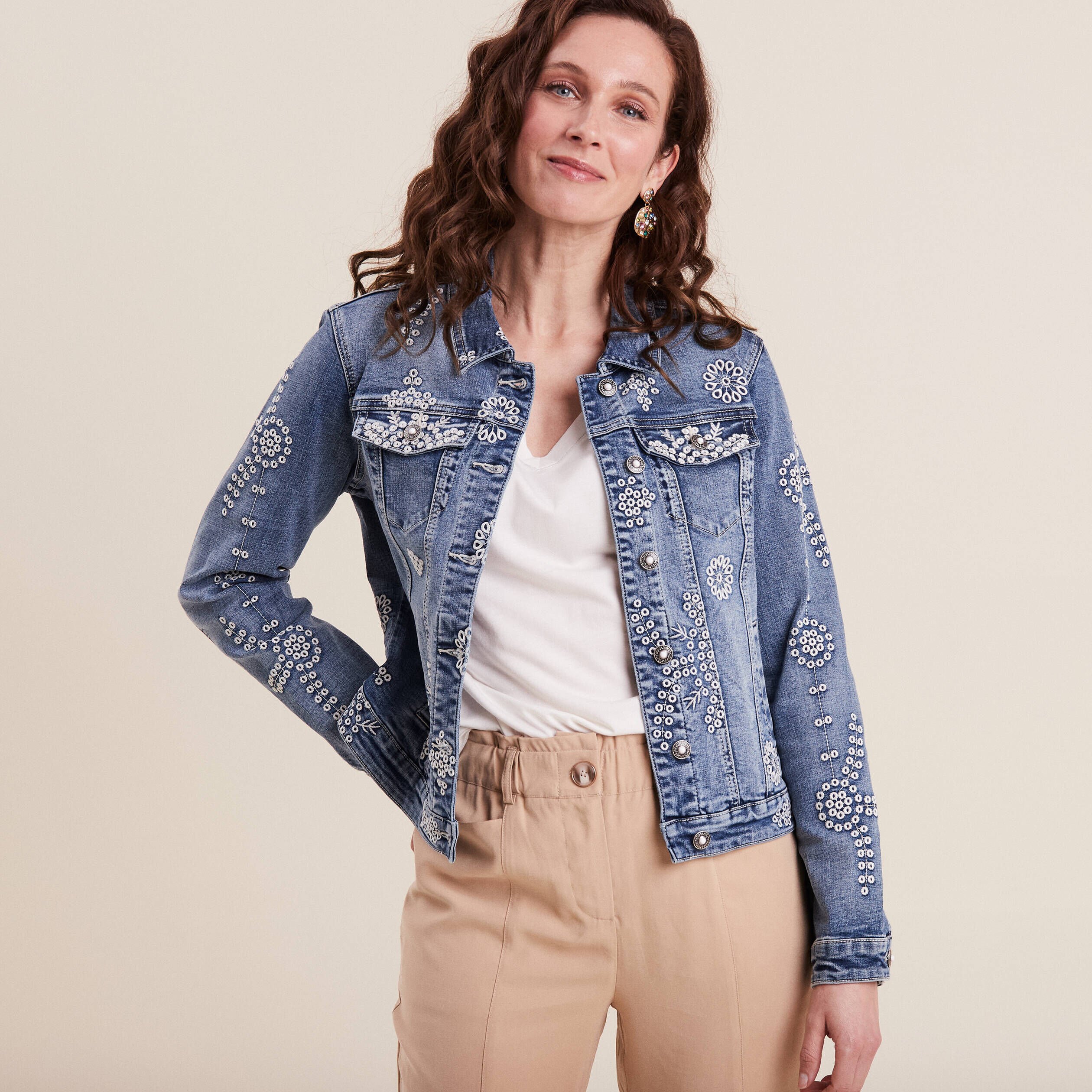 Veste jean cintrée discount femme