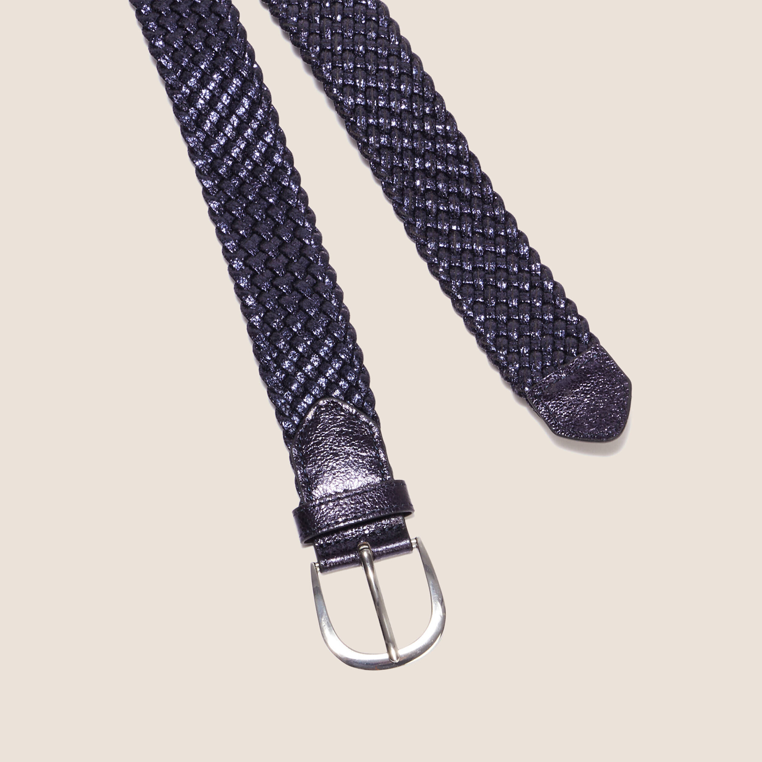 Ceinture large 2024 bleu marine femme