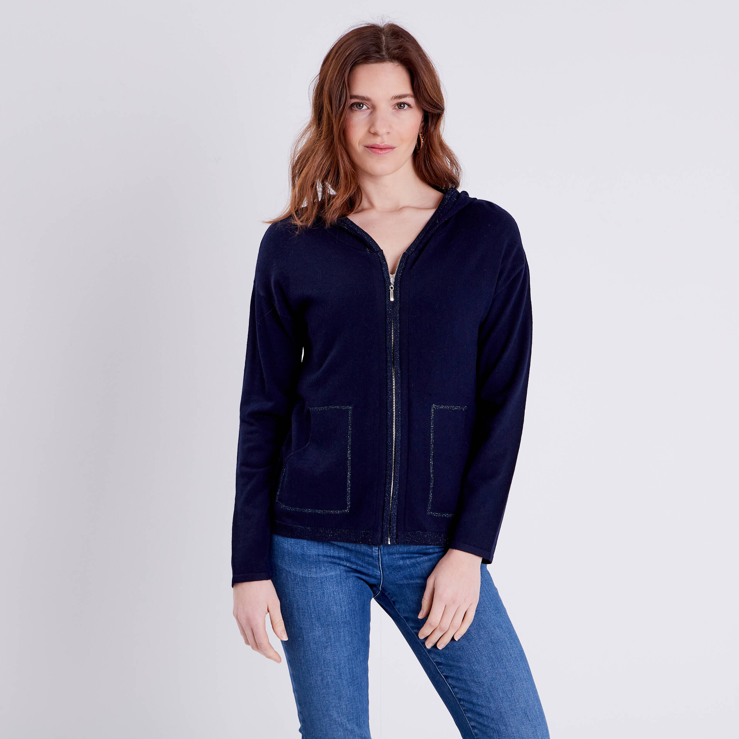 Gilet noir zippé discount femme