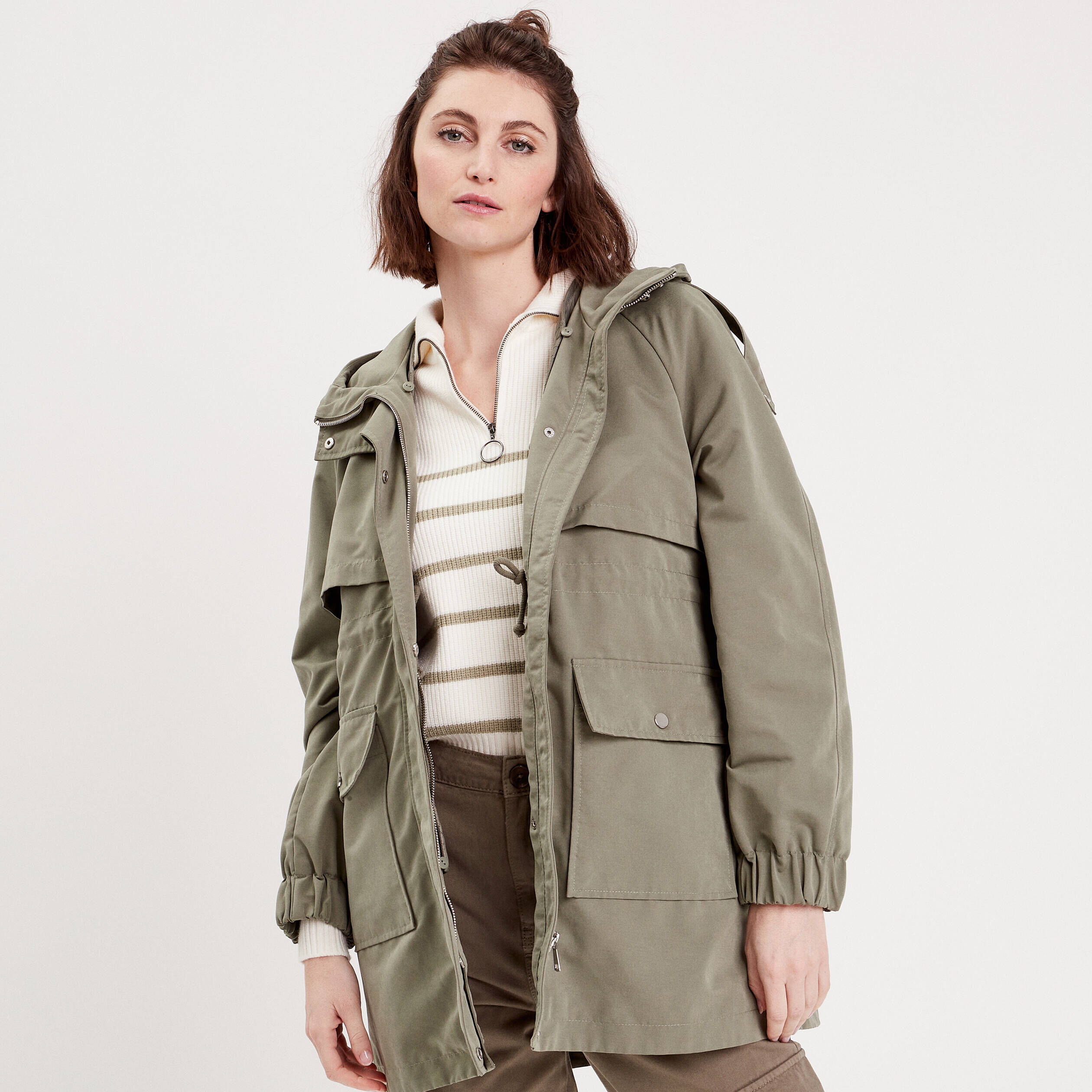 Duffle coat femme vert hot sale