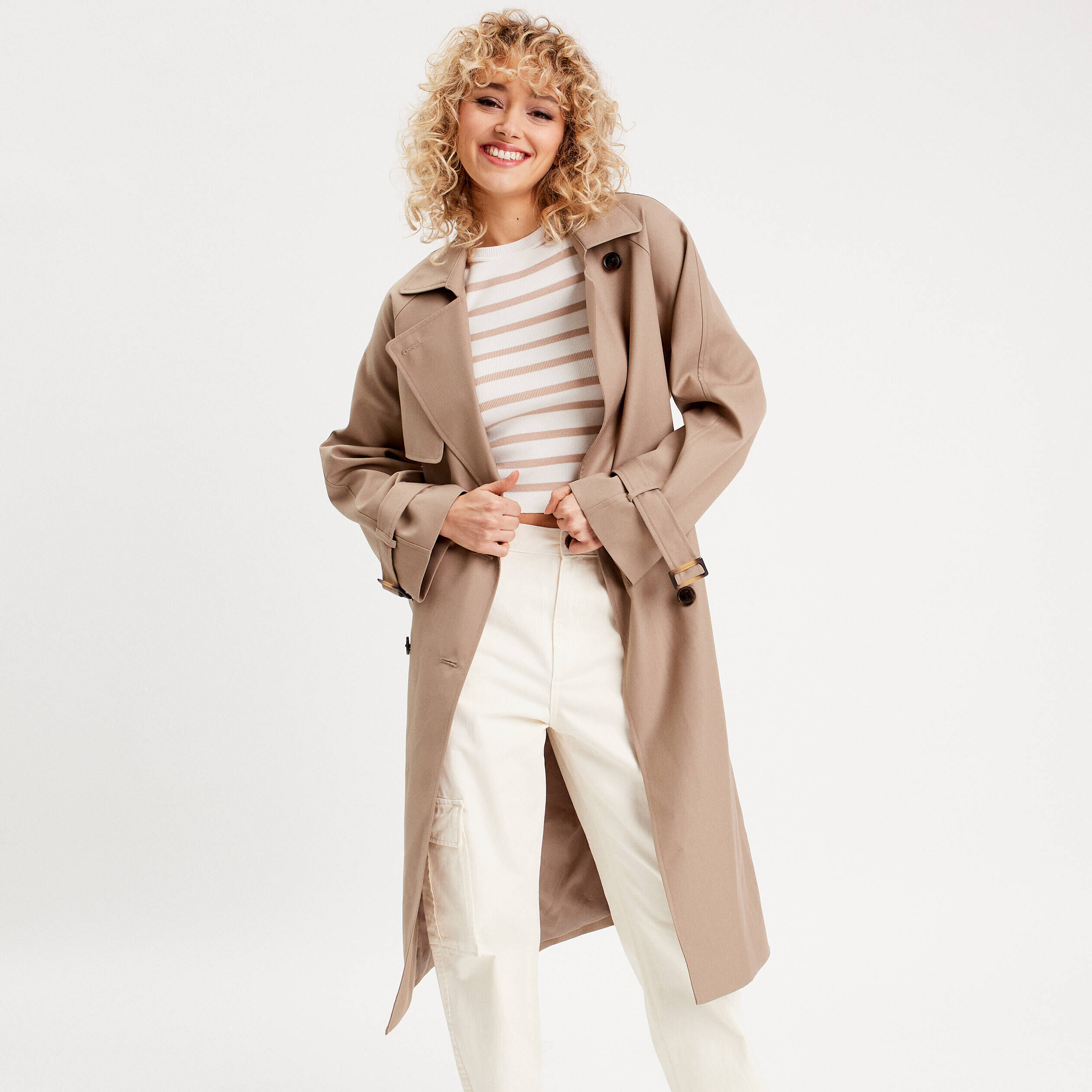 Manteau beige outlet cintré