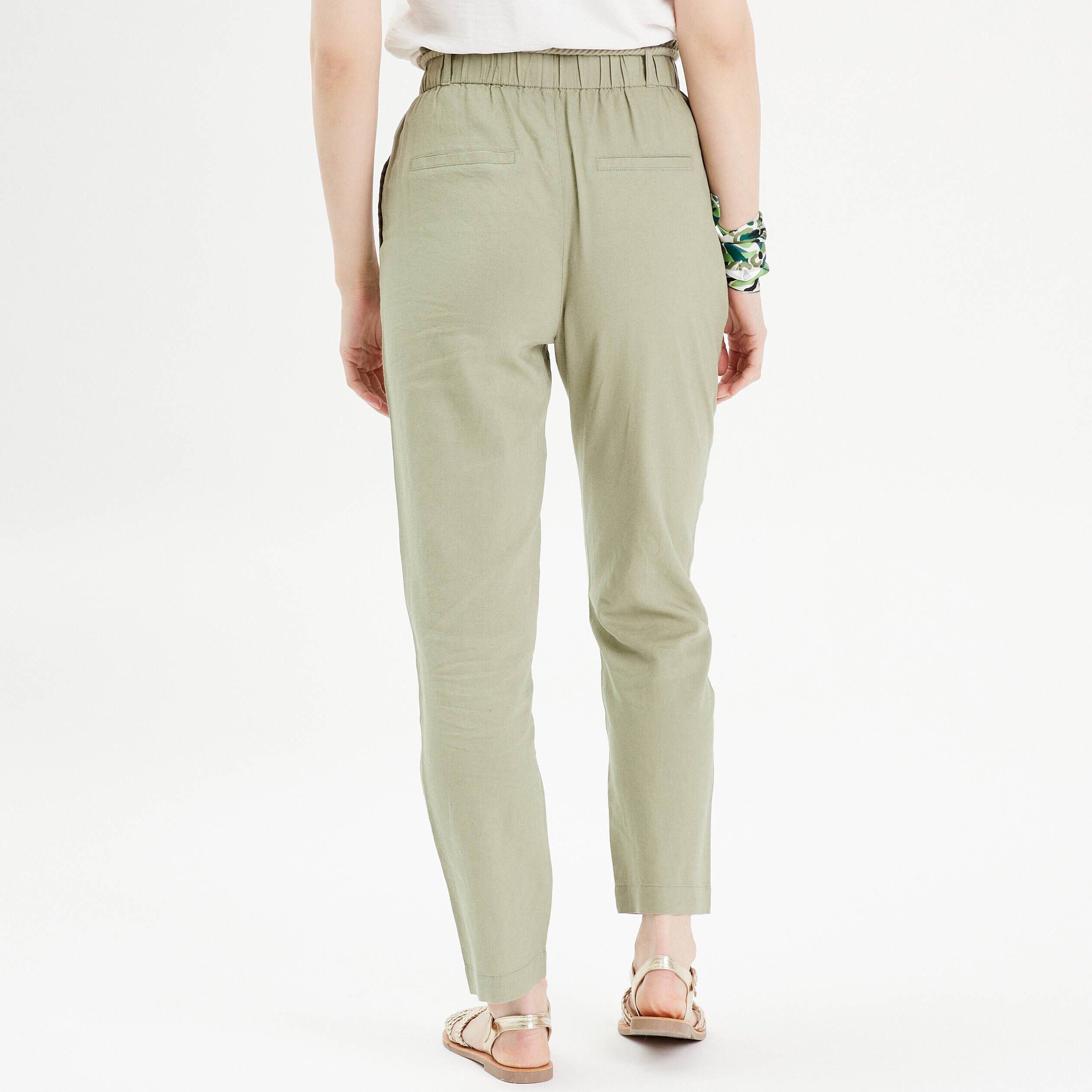 Pantalon lin femme cache cache new arrivals