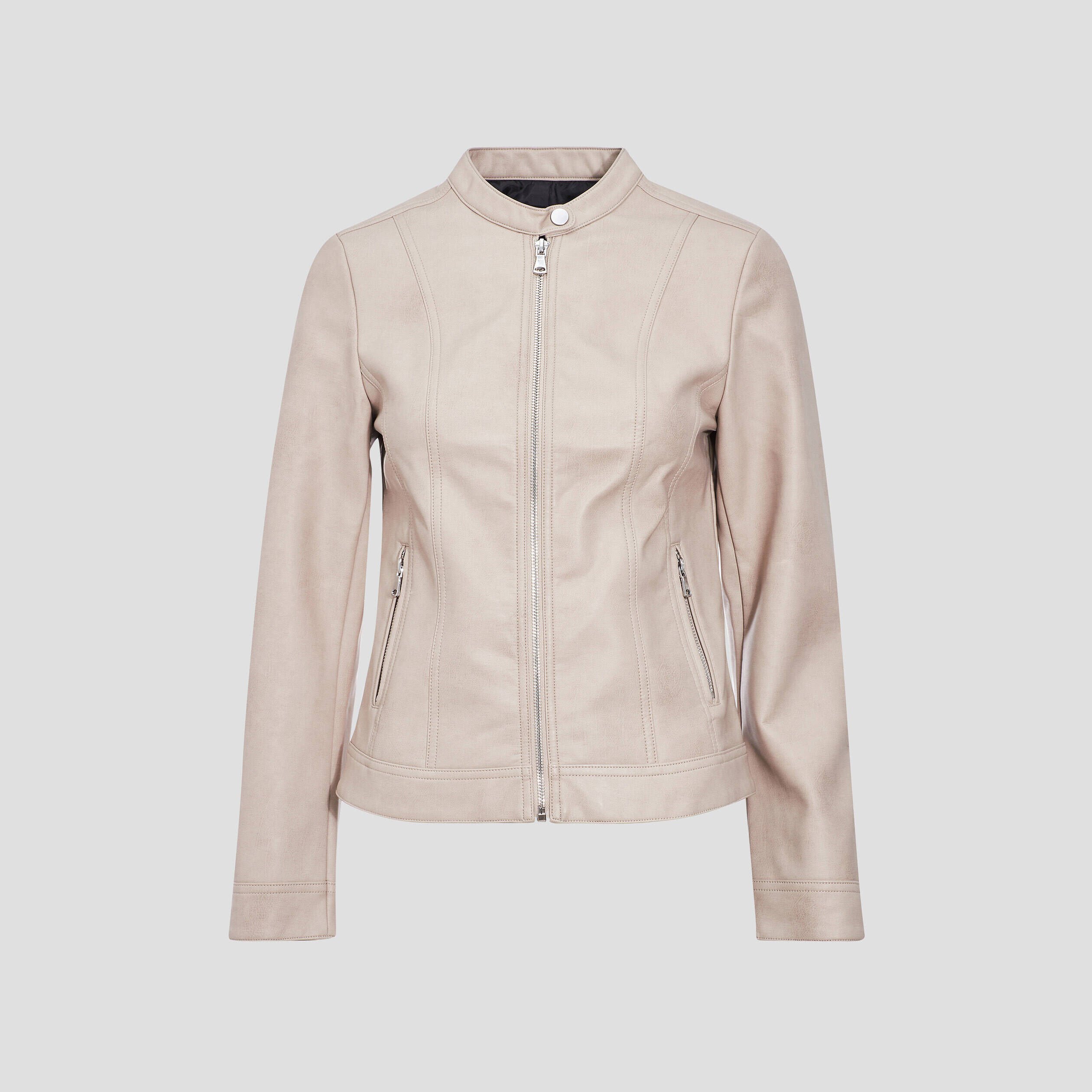 Vestes simili cuir Beige Femme Vib s