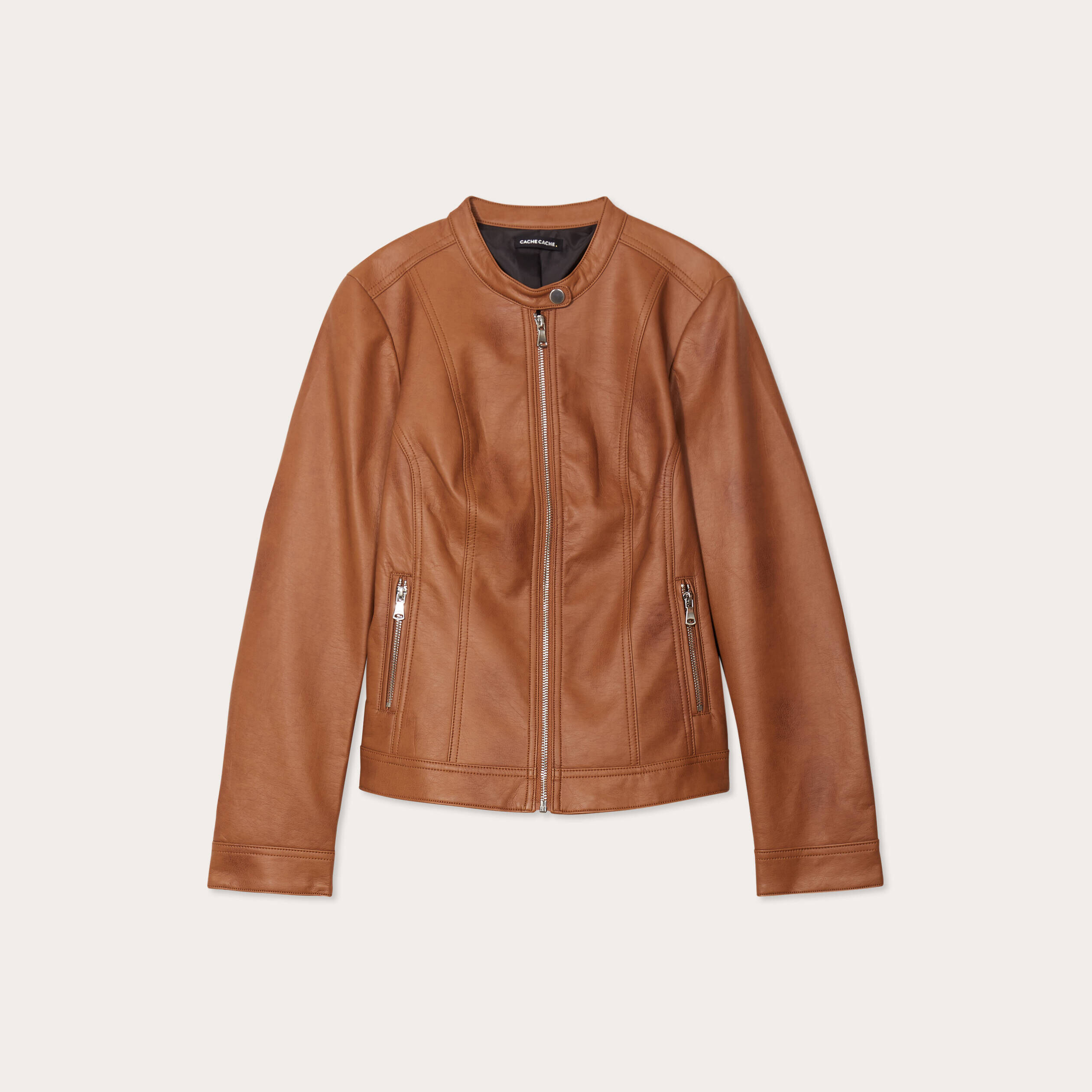 Blouson cuir cache online cache