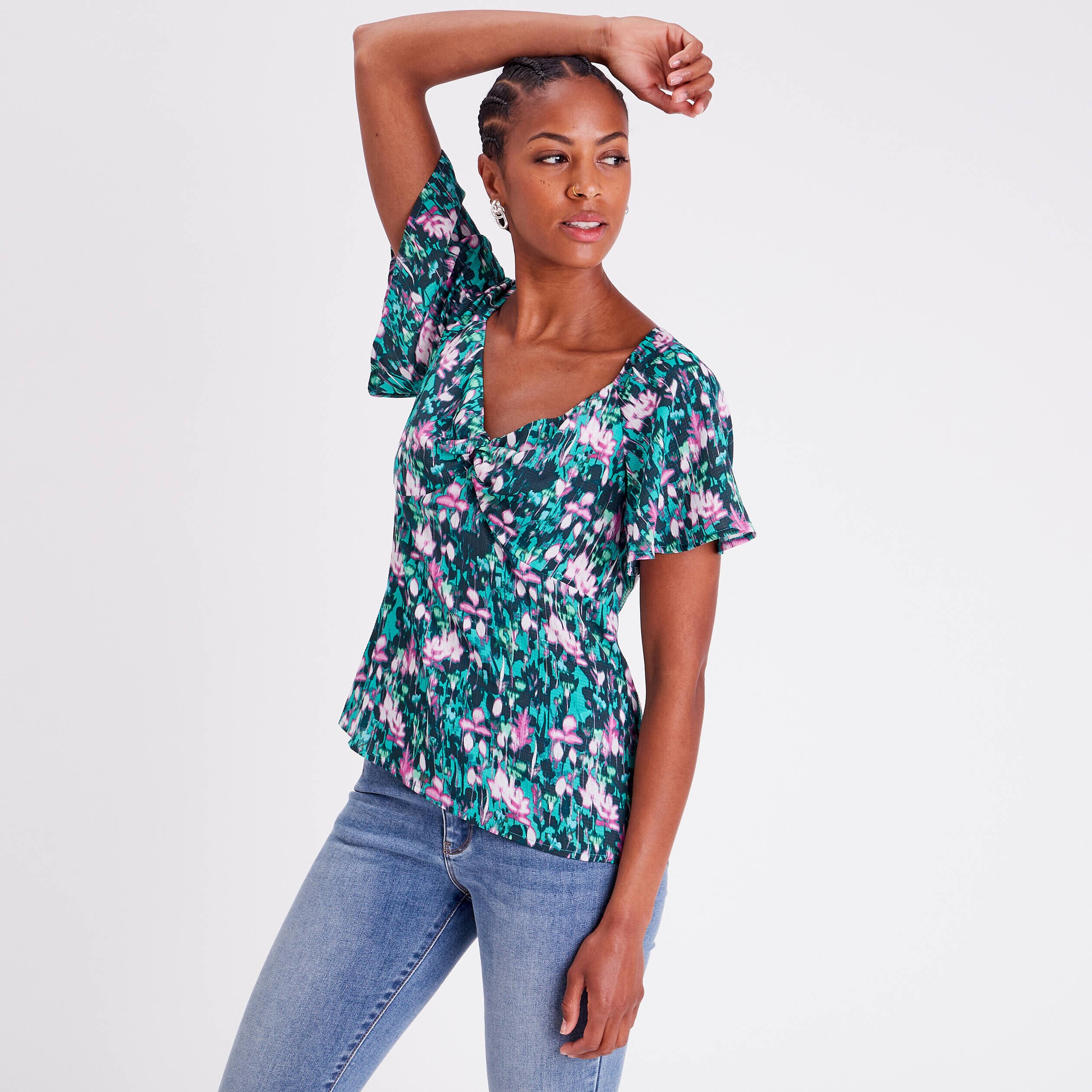 Blouse verte online femme