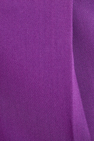 Pantalon large fluide violet foncé femme