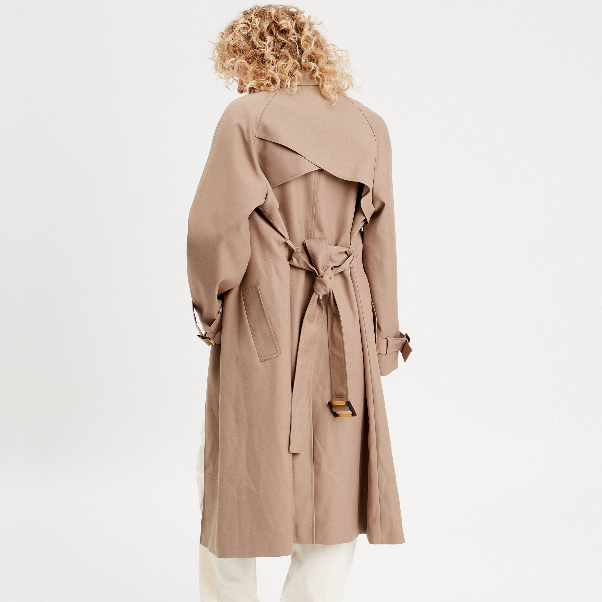 Manteau beige 2024 femme pas cher