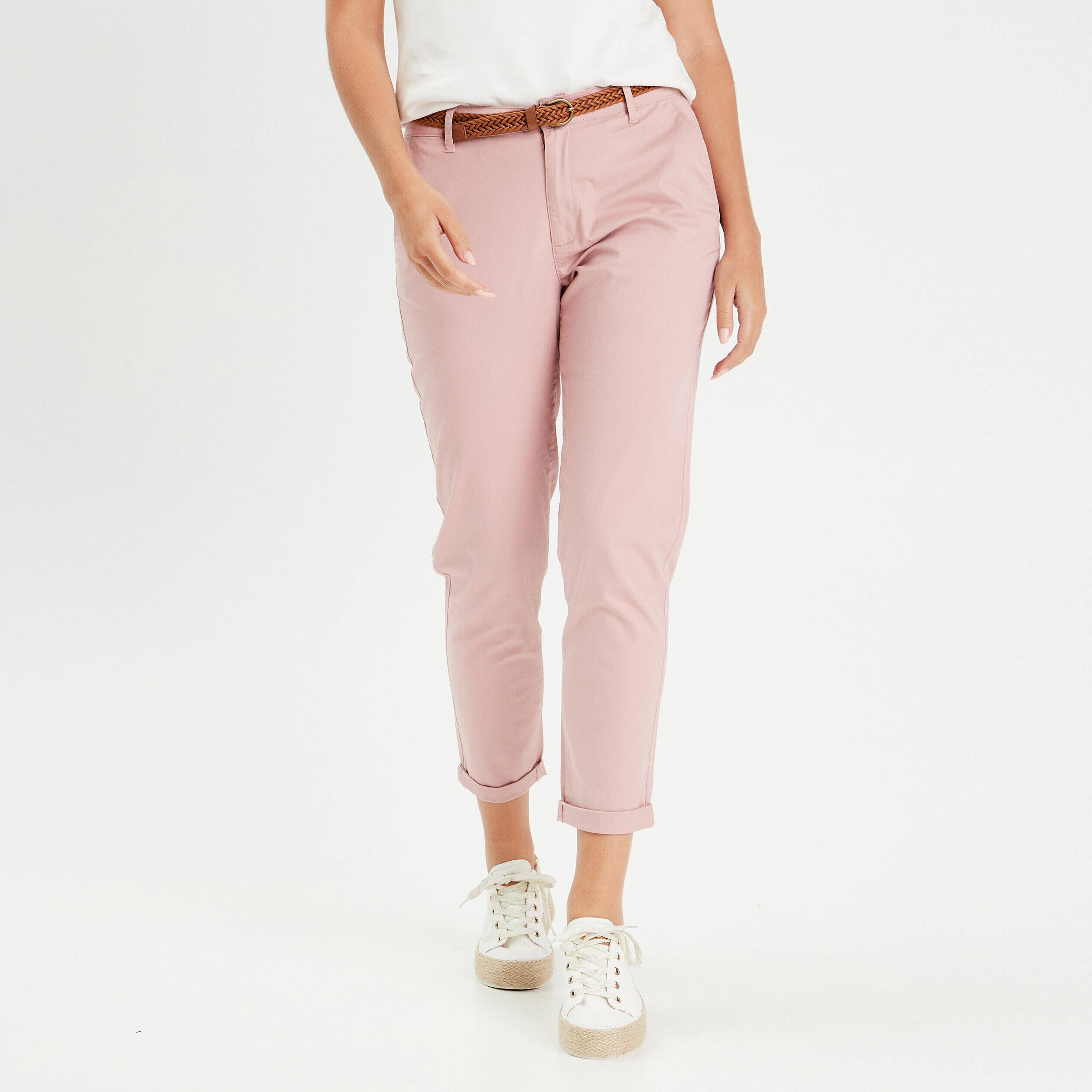 Pantalon rose pale femme best sale