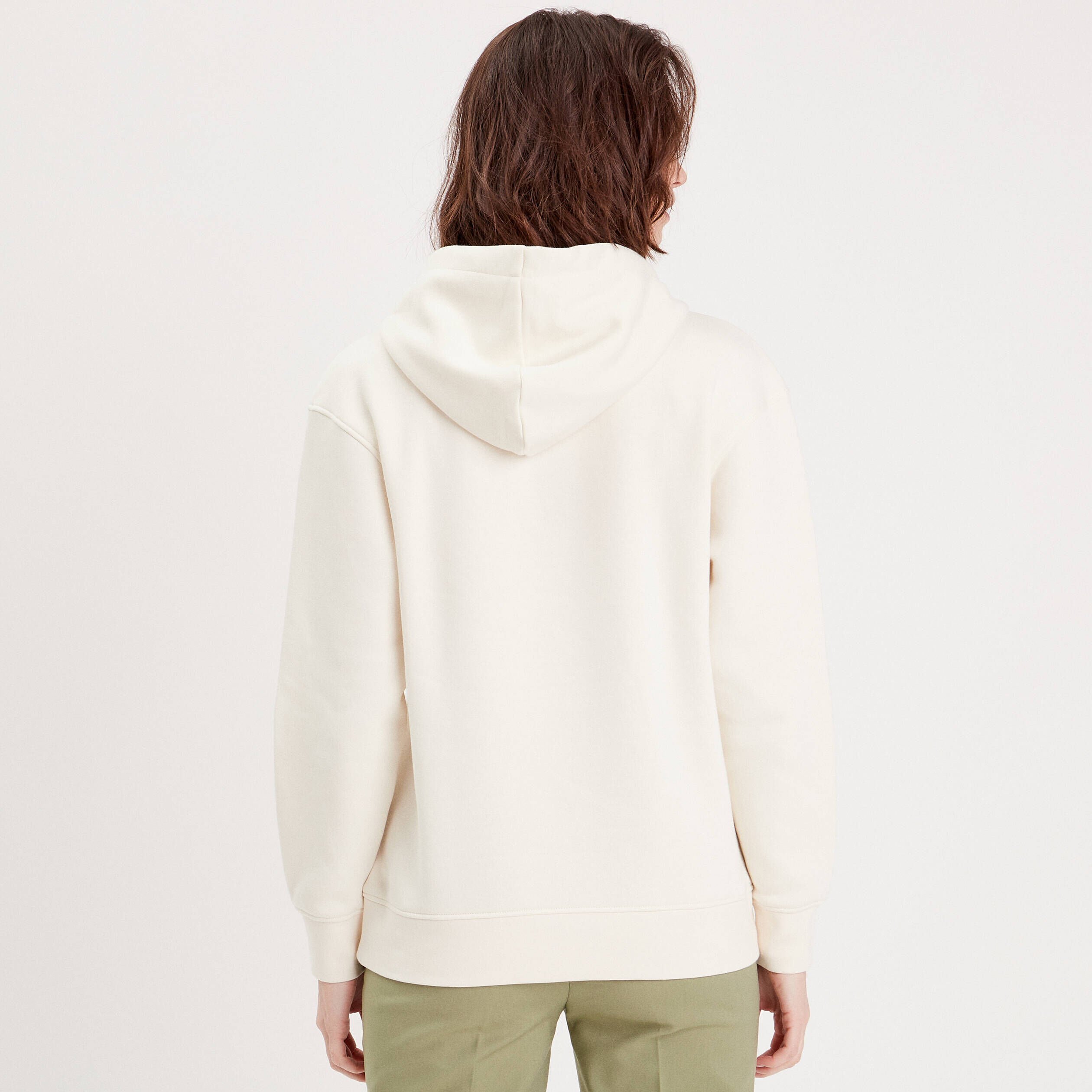 Sweat a discount capuche beige femme