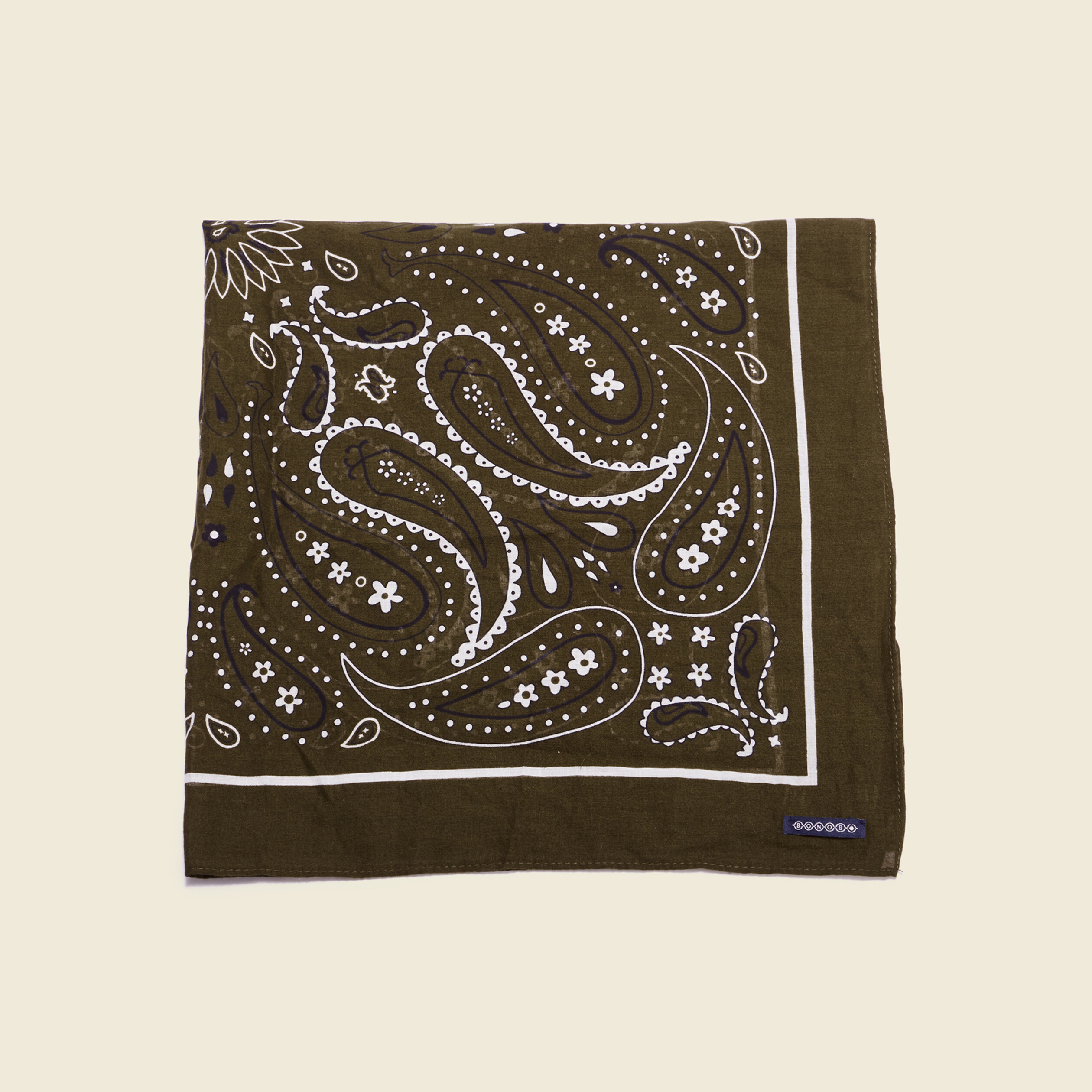 Bandana taupe homme