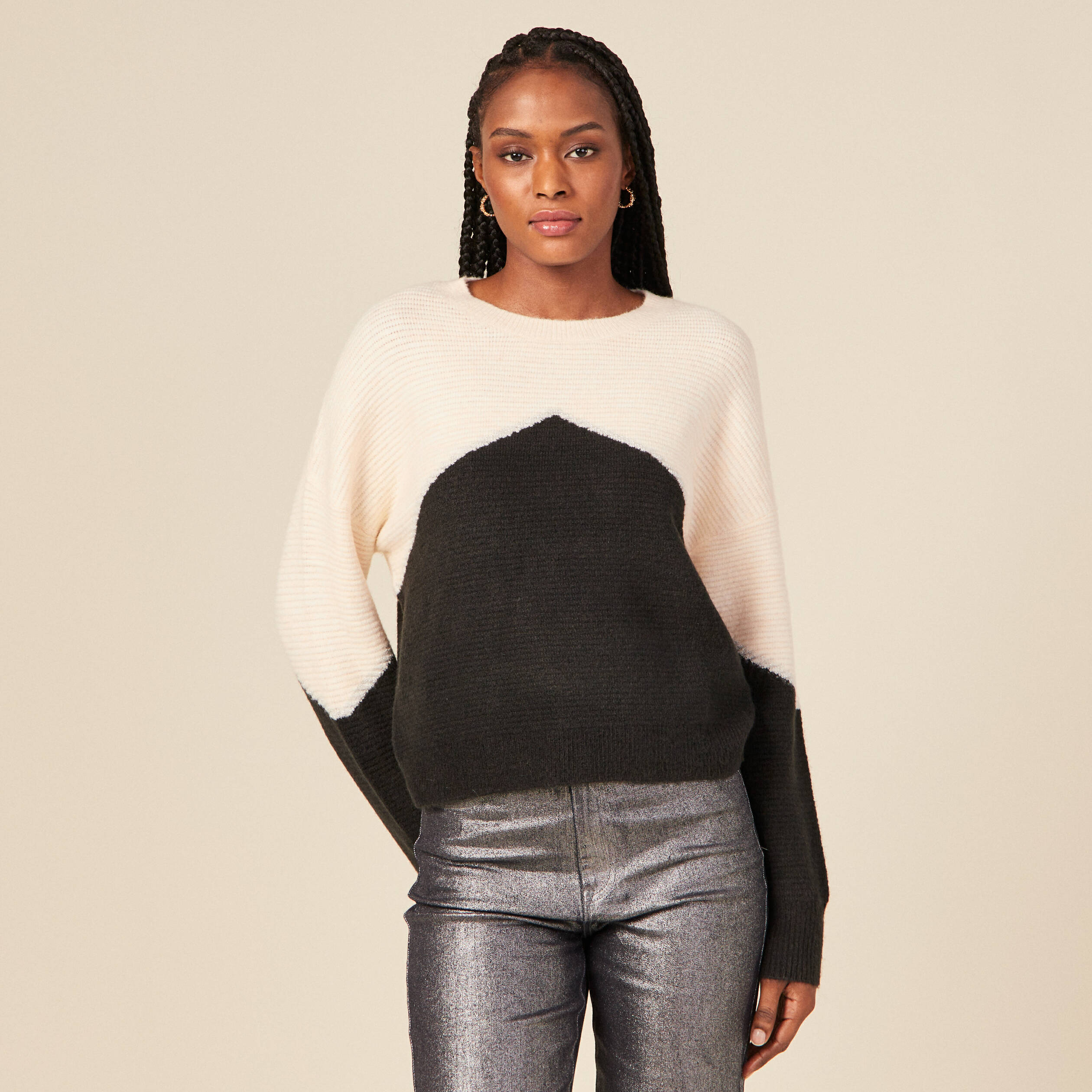 Pull éco-responsable ecru femme | Vibs