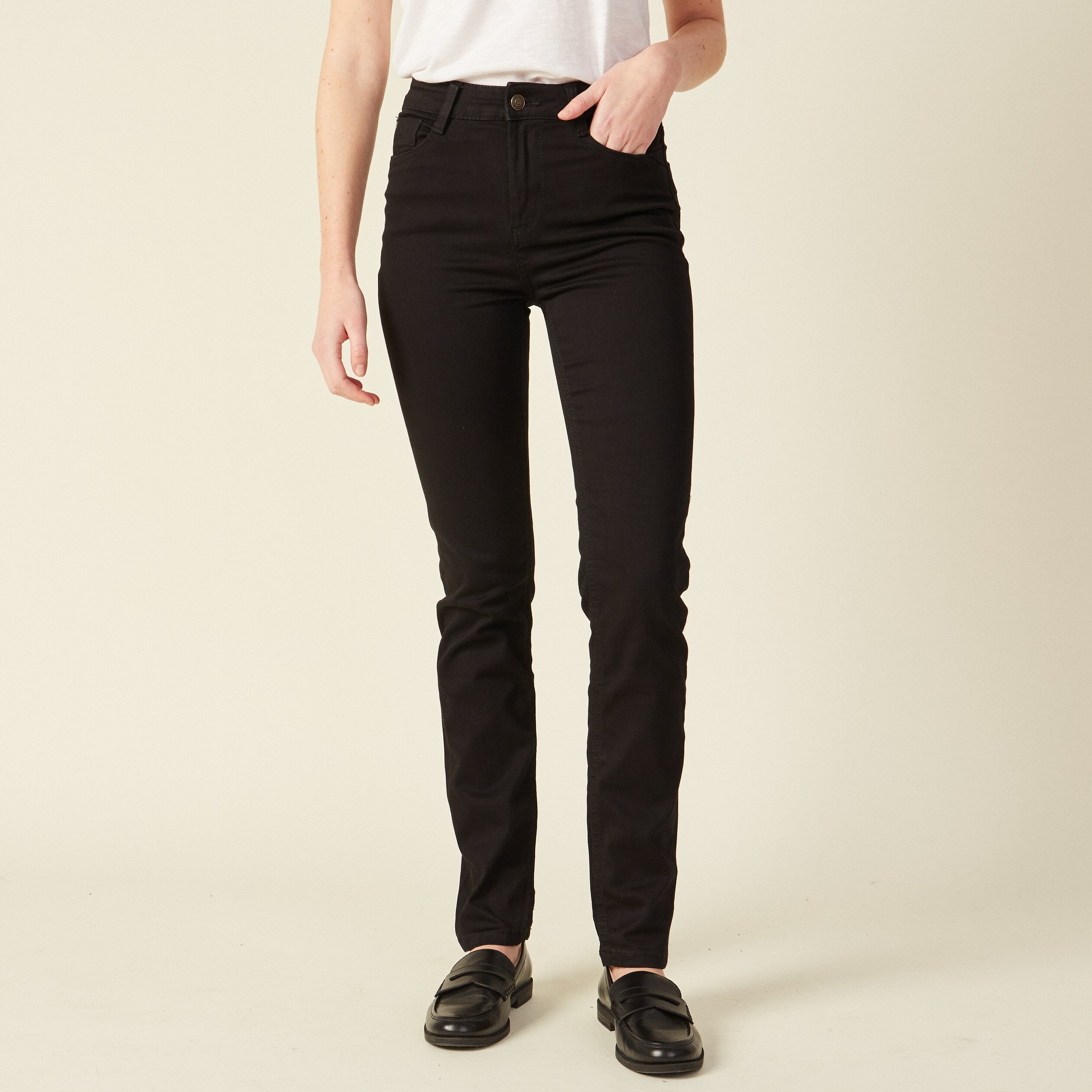 Jean noir slim online femme