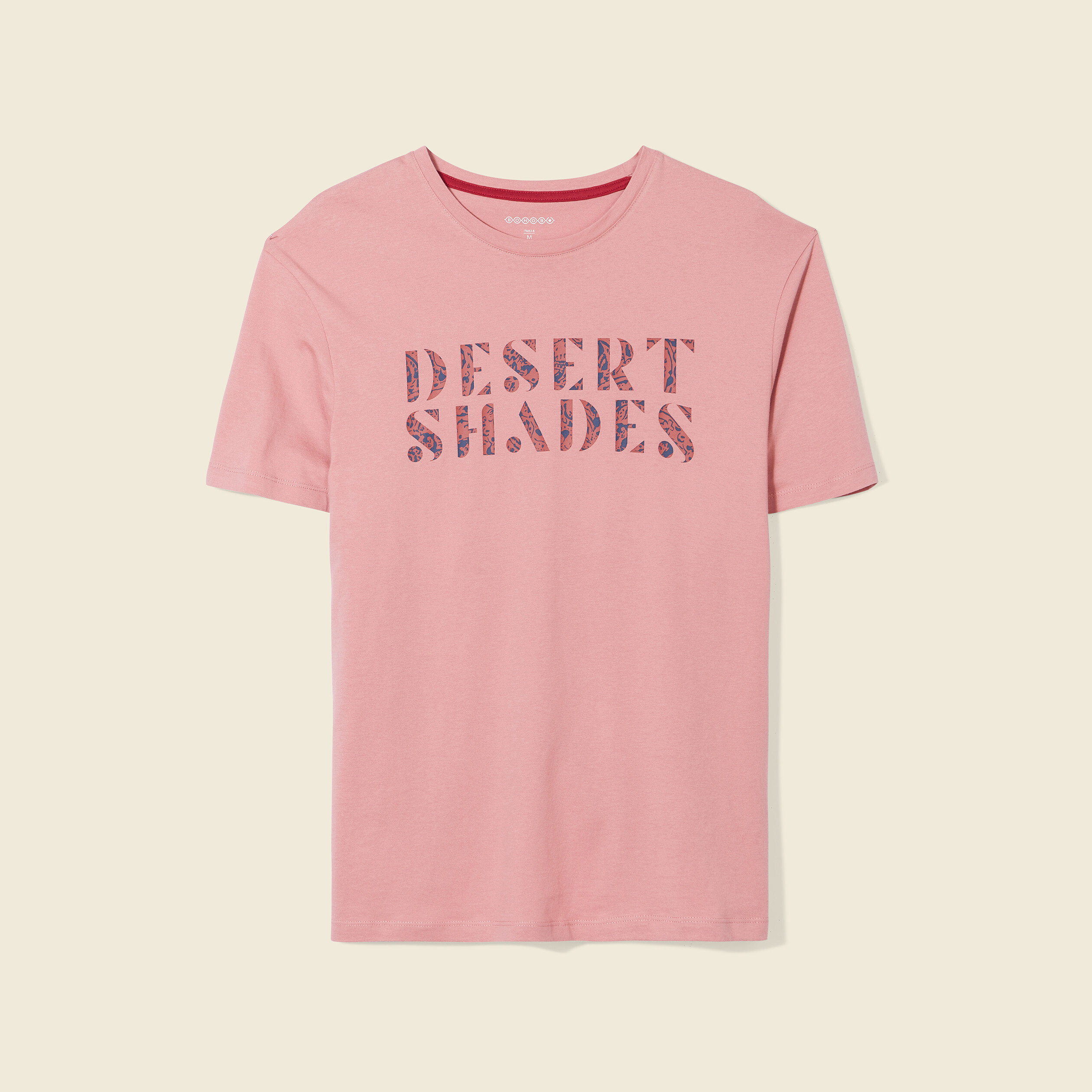 T-shirt manches courtes rose homme