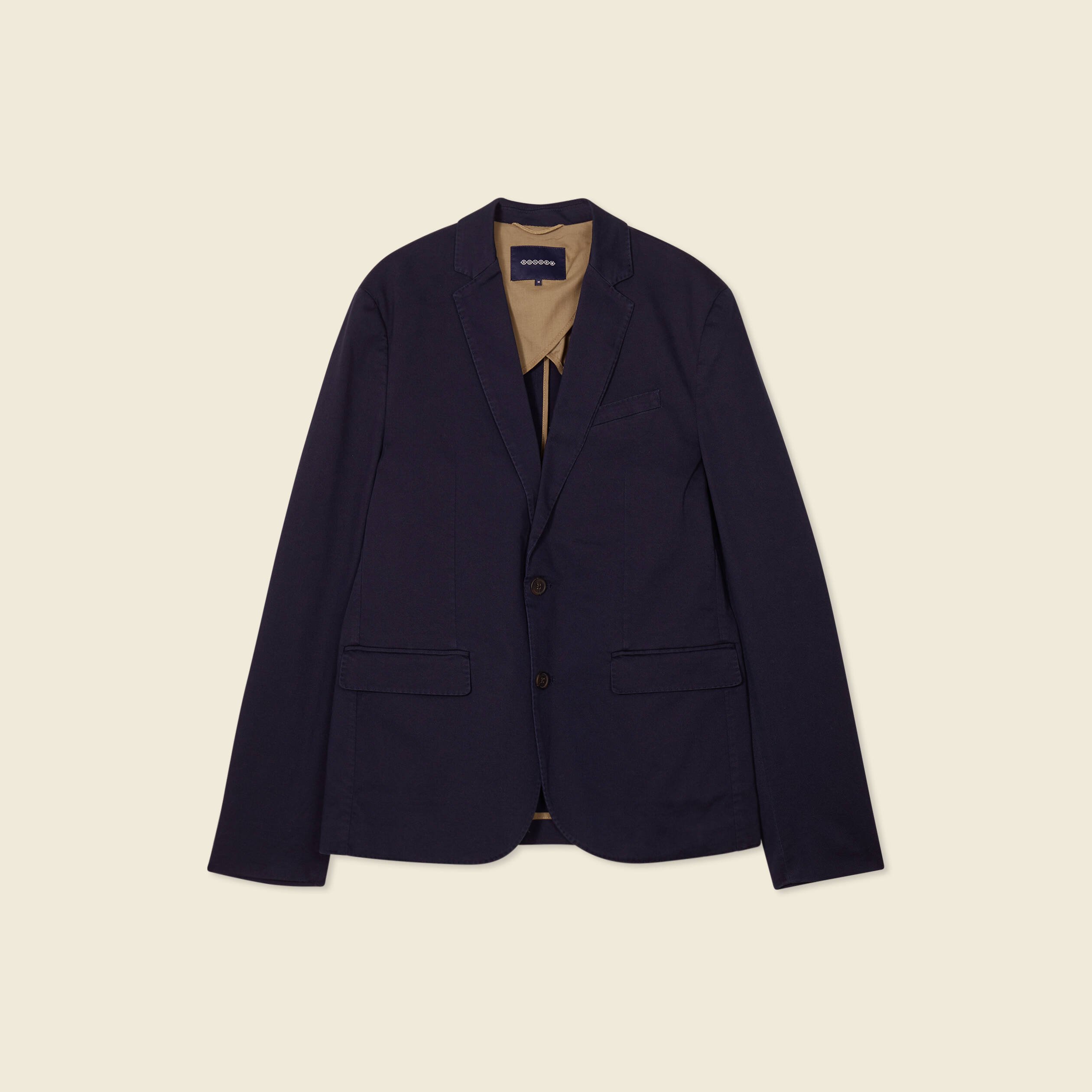 Veste esprit blazer droite bleu marine homme Vibs