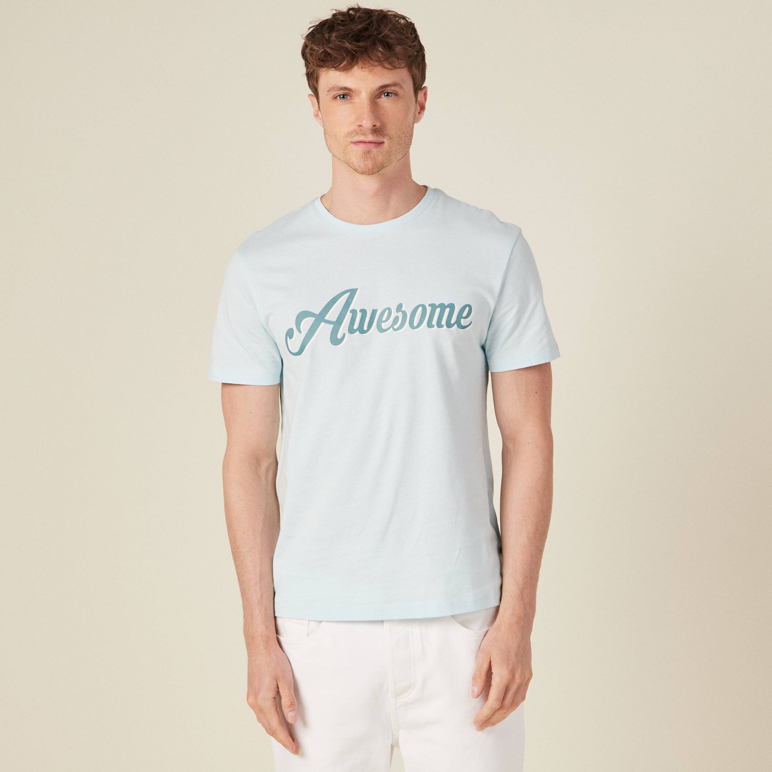 T shirt discount homme bleu ciel