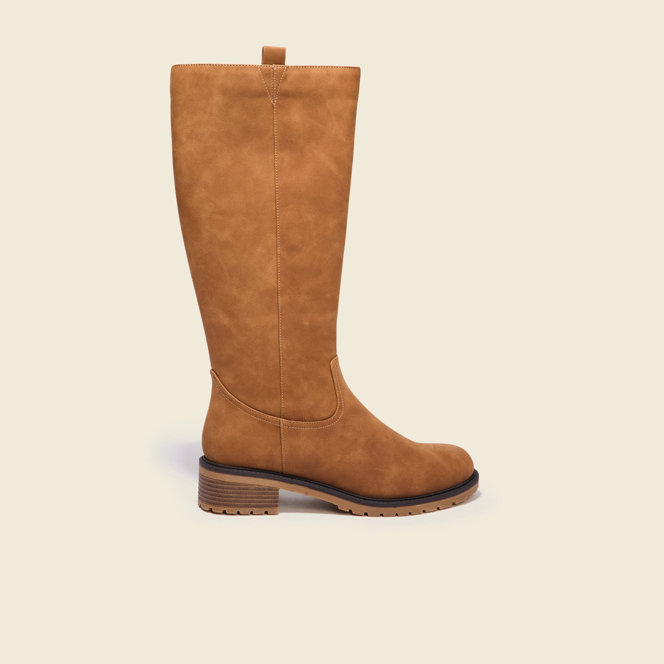 Bottes esprit cavaliere marron femme Vibs