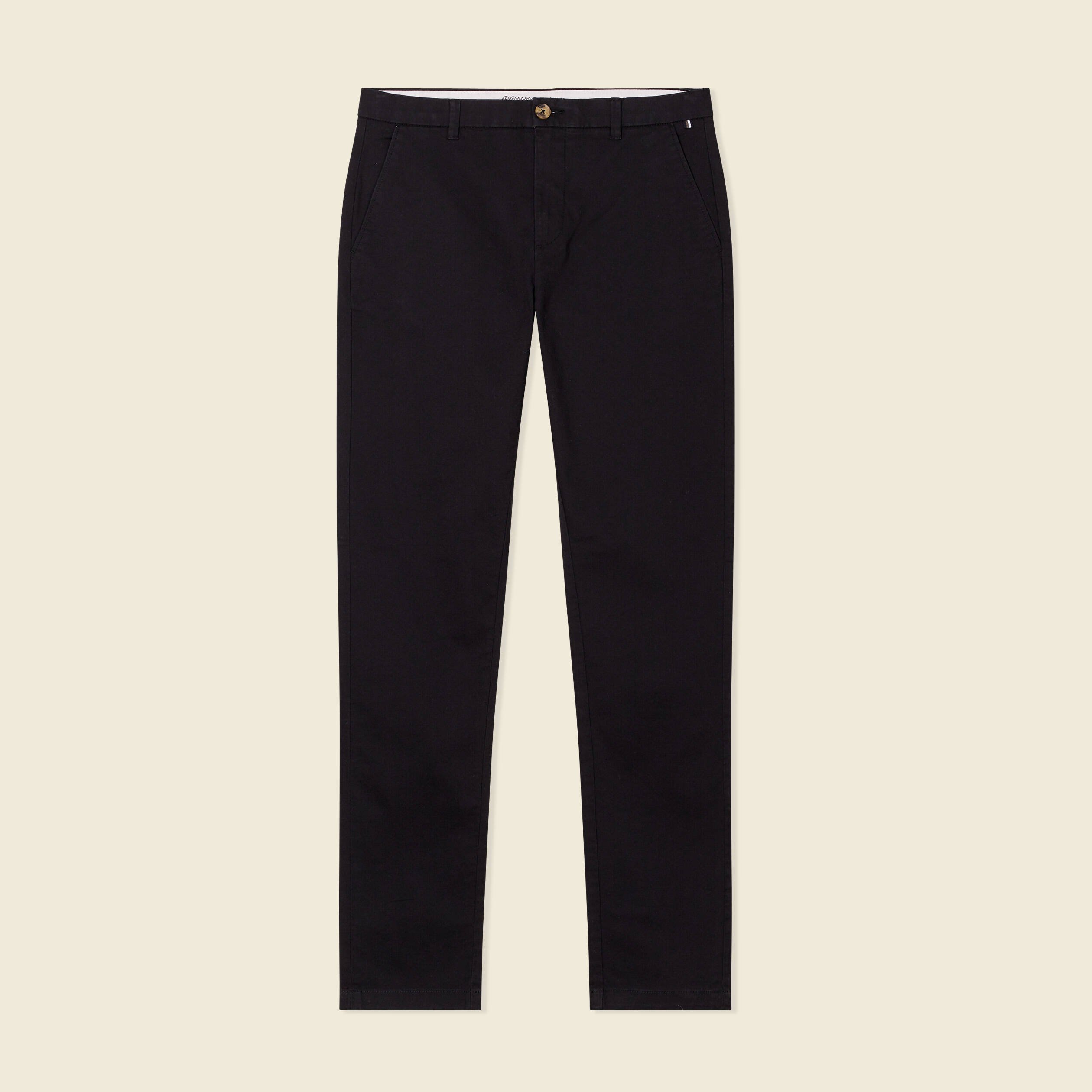 Chino slim noir homme sale