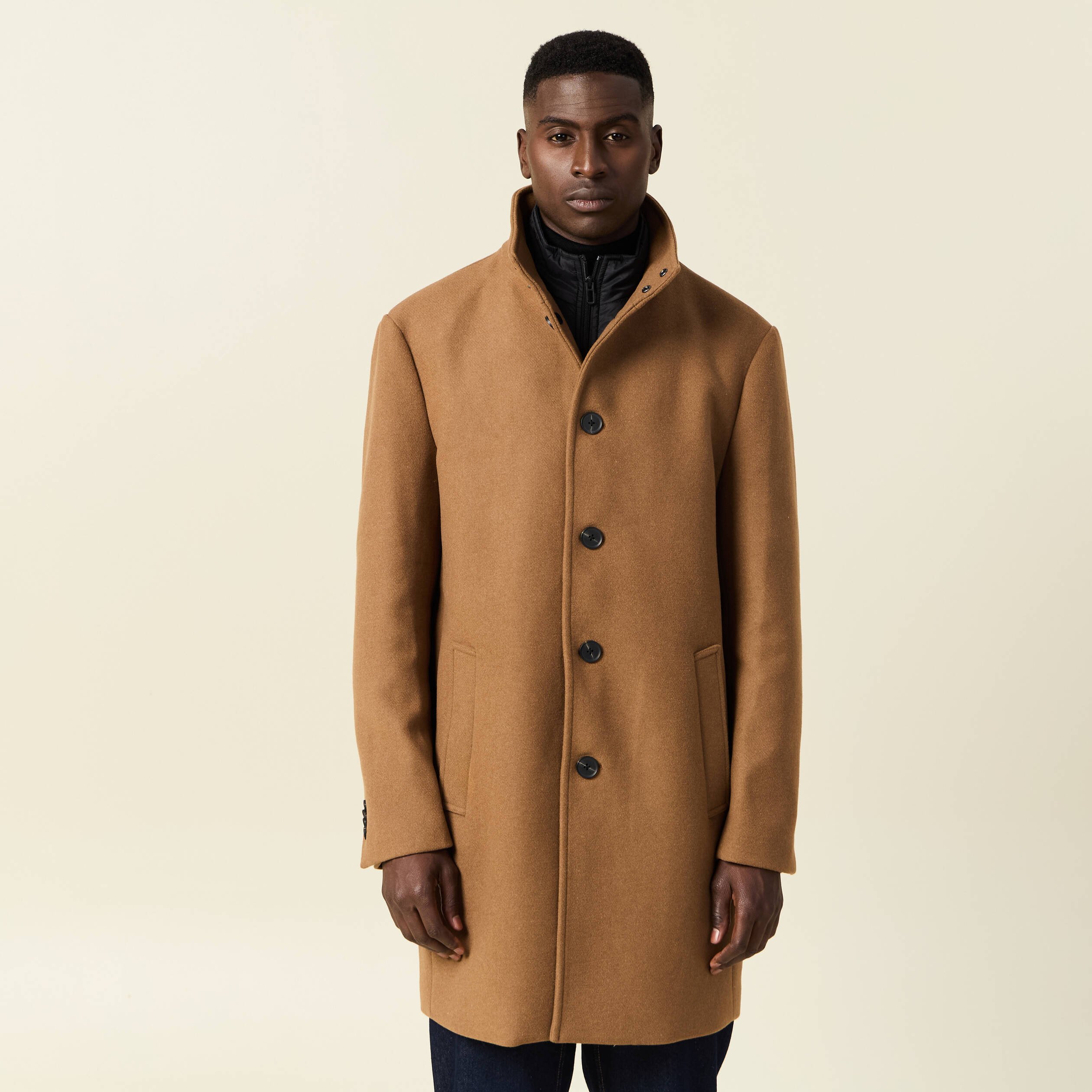 Manteau marron homme hotsell