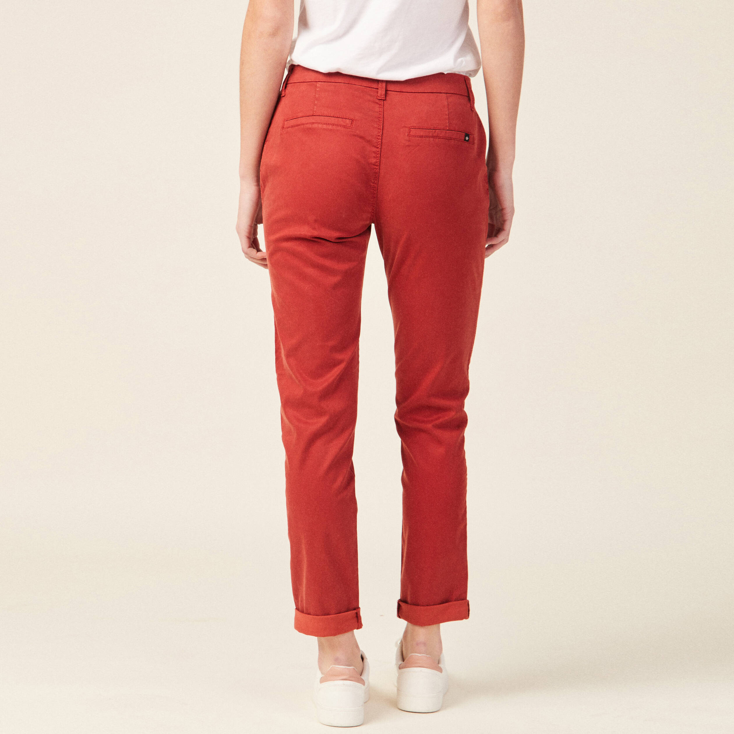 Pantalon chino orange hotsell