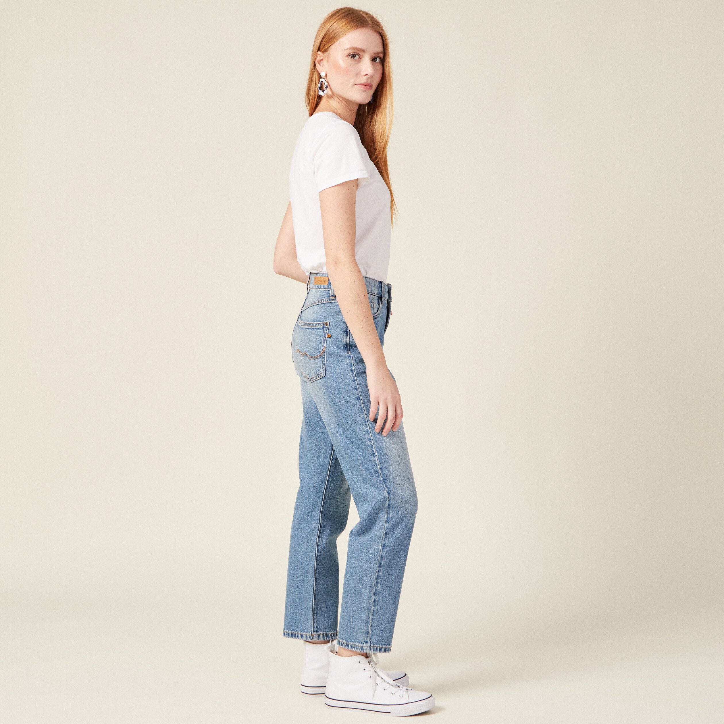 Straight jean femme sale