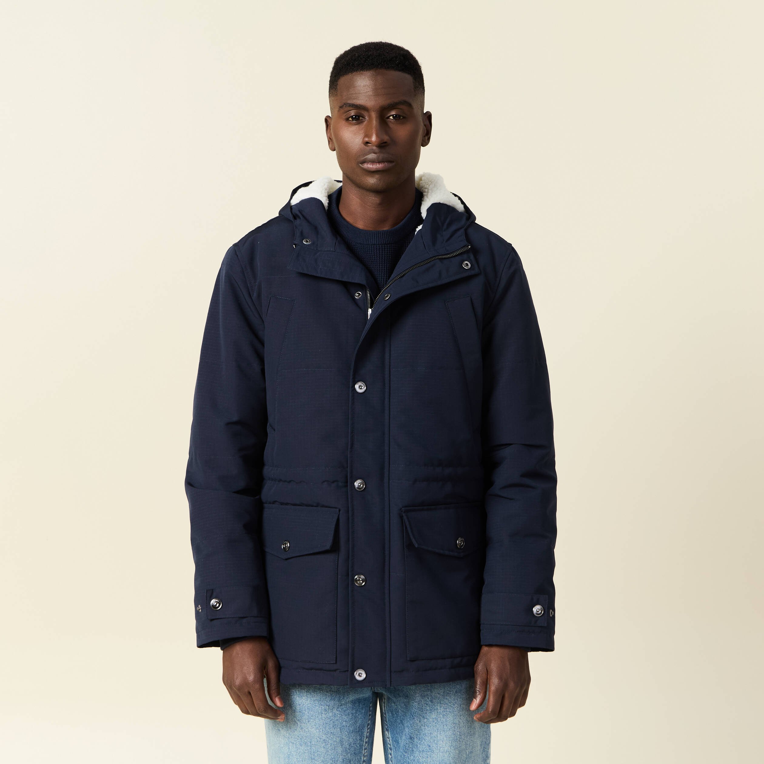 Parka cintrée homme sale