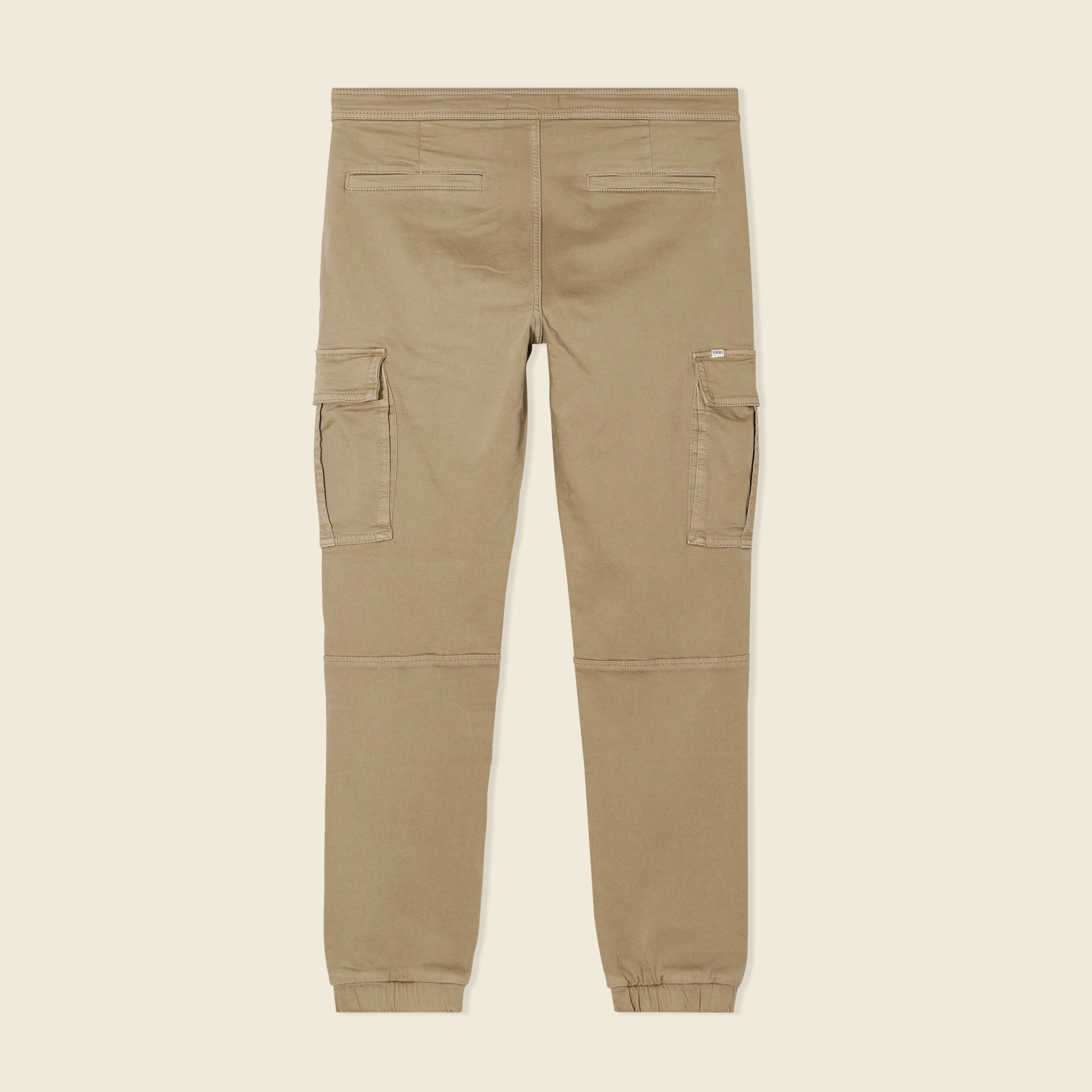 Pantalon battle bas resserre taupe homme Vibs