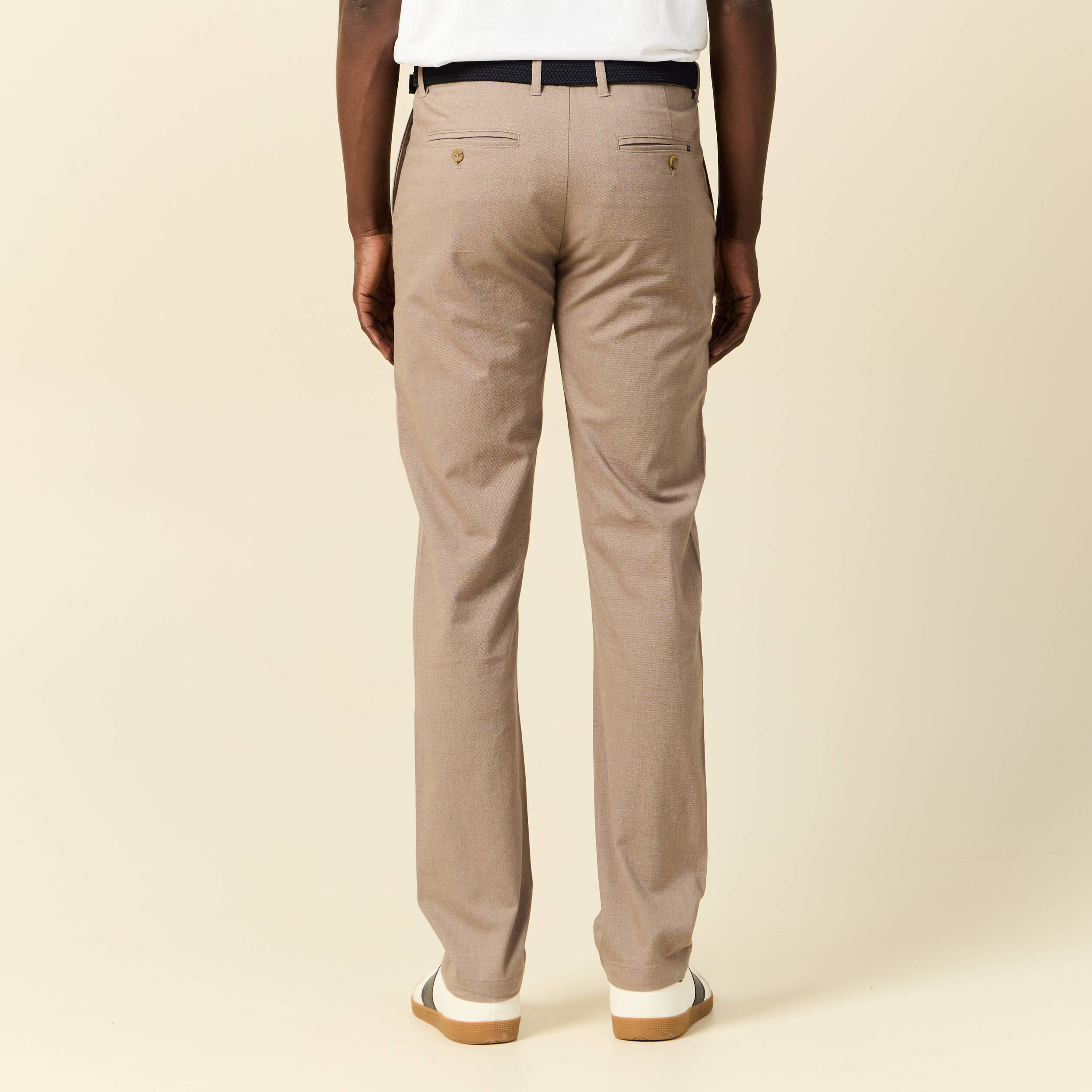 Pantalon chino straight taupe homme Vibs