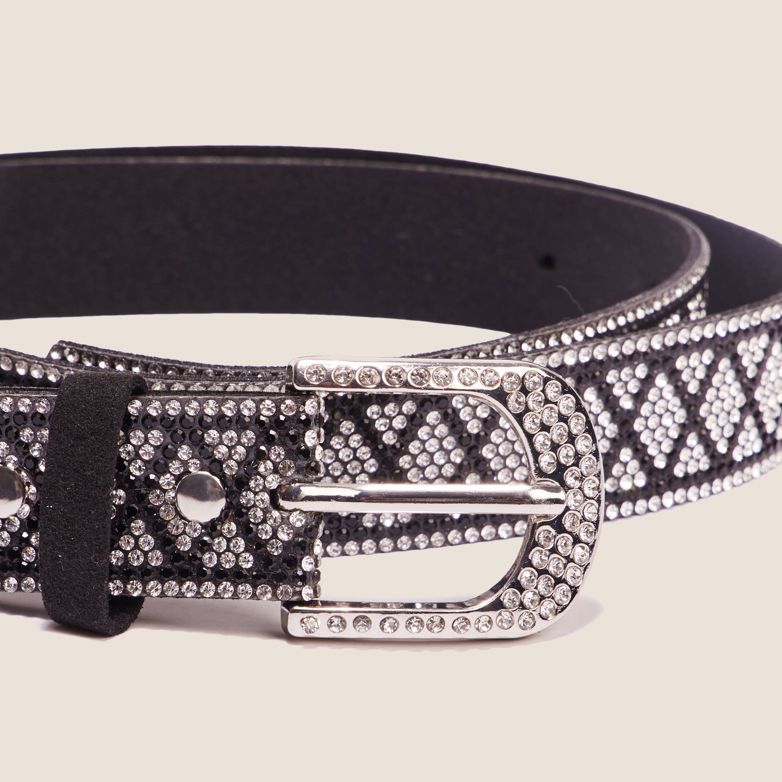 Ceinture a strass couleur argent femme Vibs