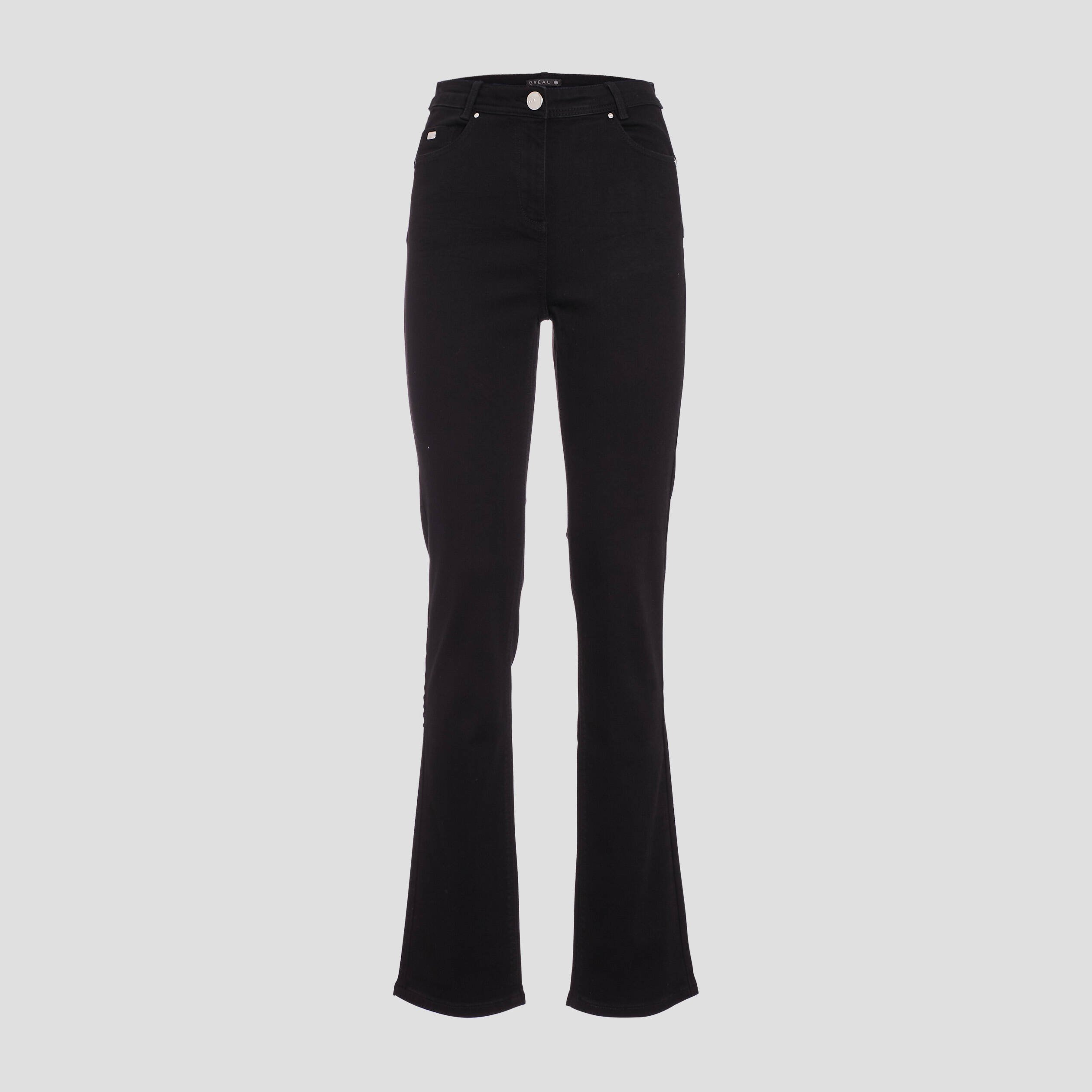 Pantalon noir taille online haute large