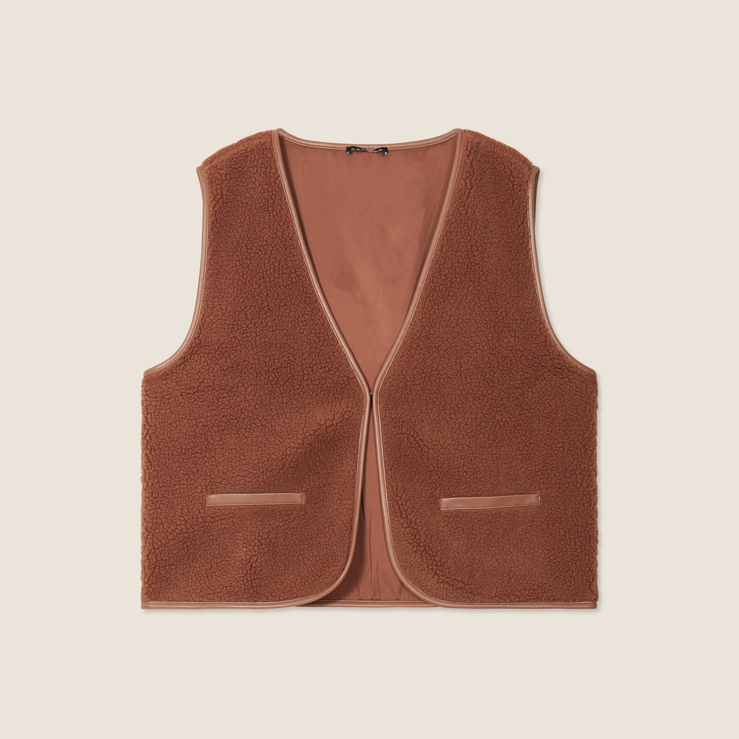 Gilet sans manches marron femme Vibs