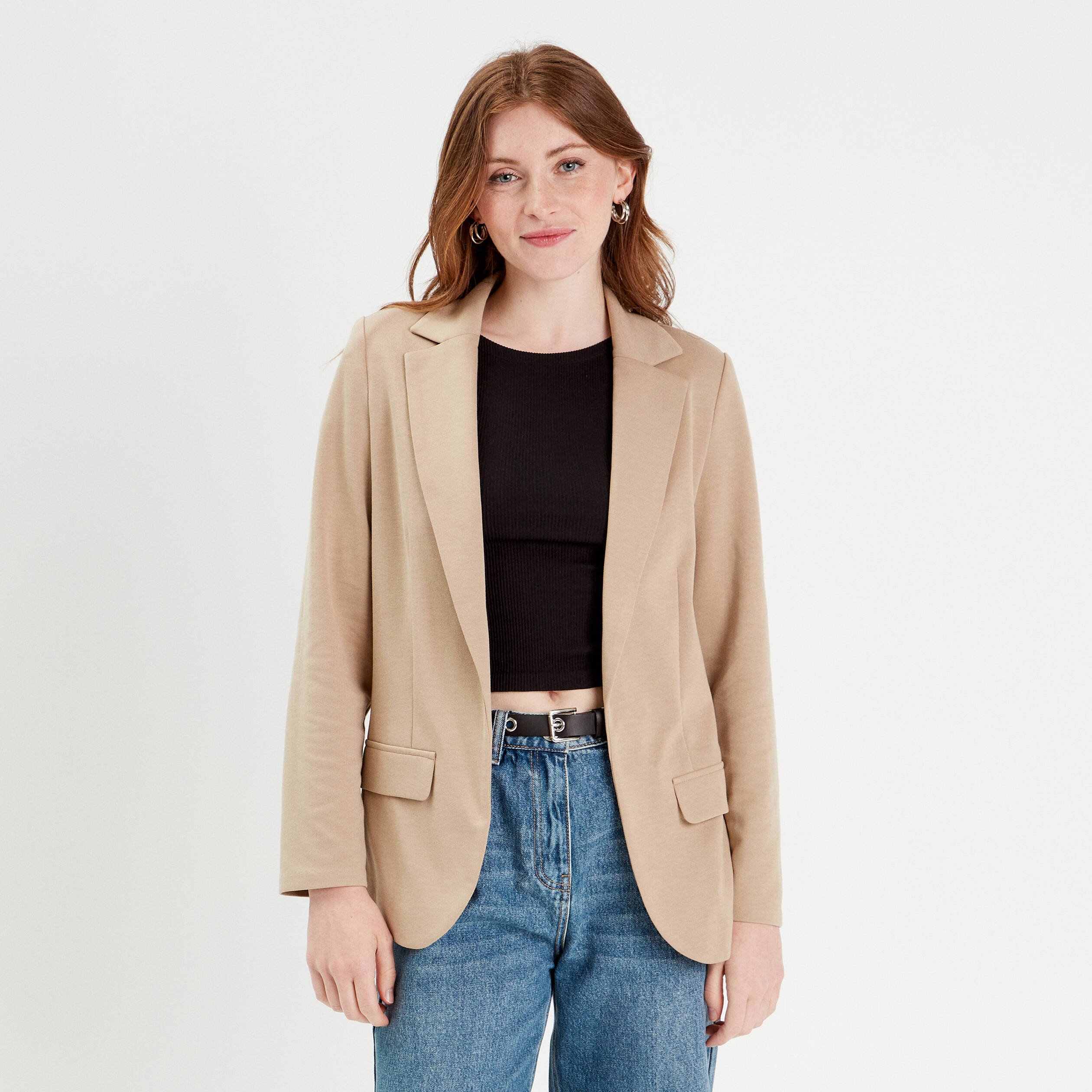 Veste shops creme femme