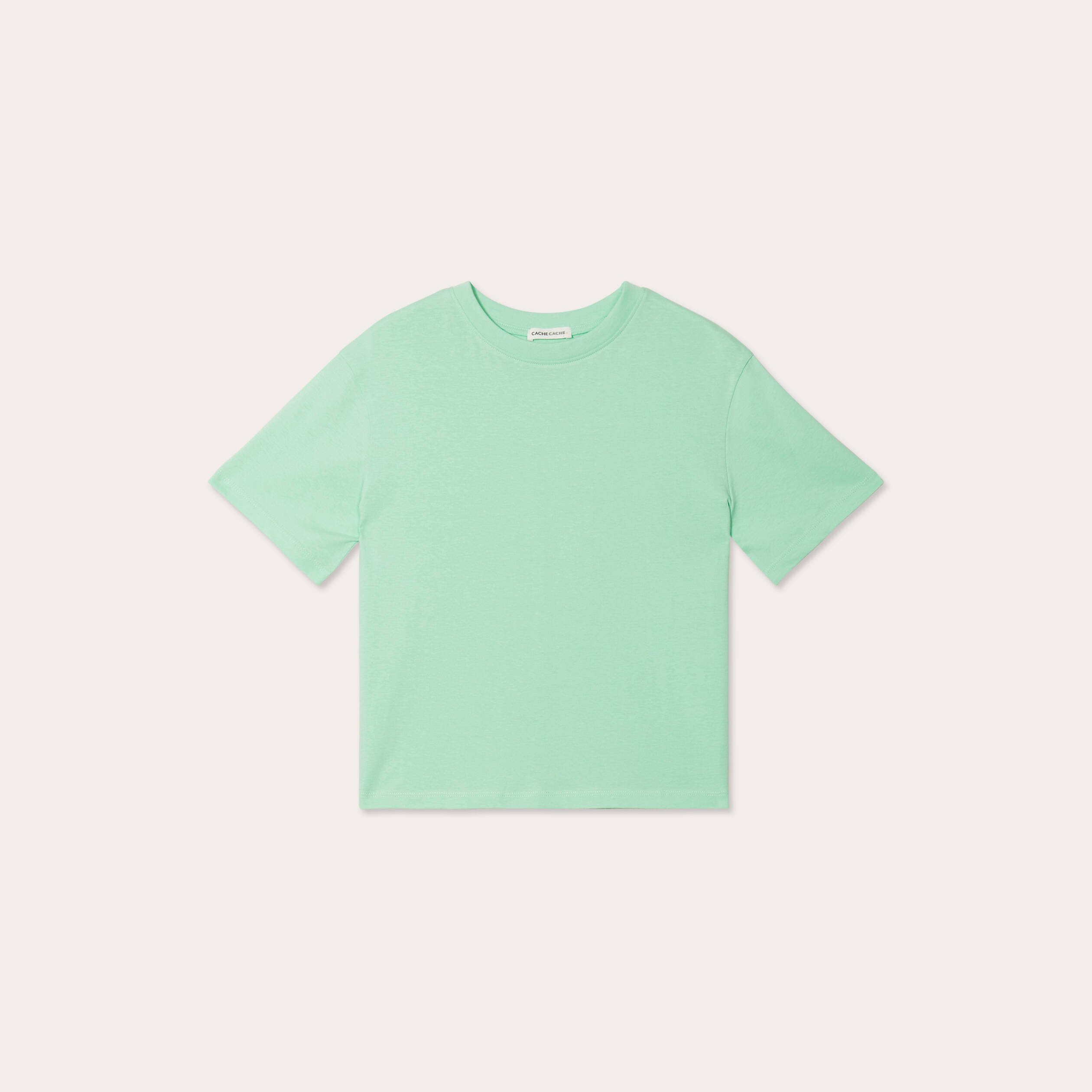 T shirt vert store fluo femme