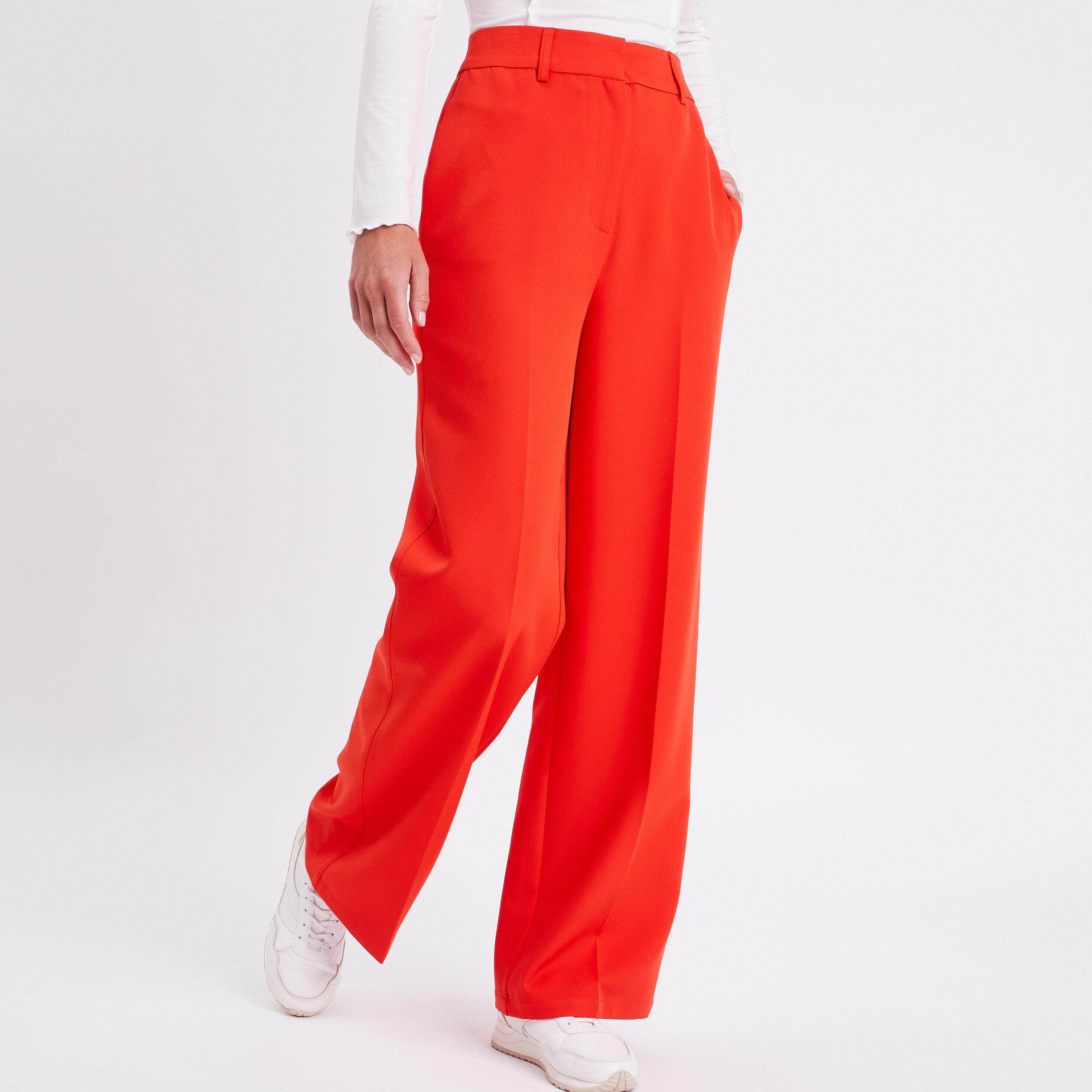 Pantalon hotsell femme rouge