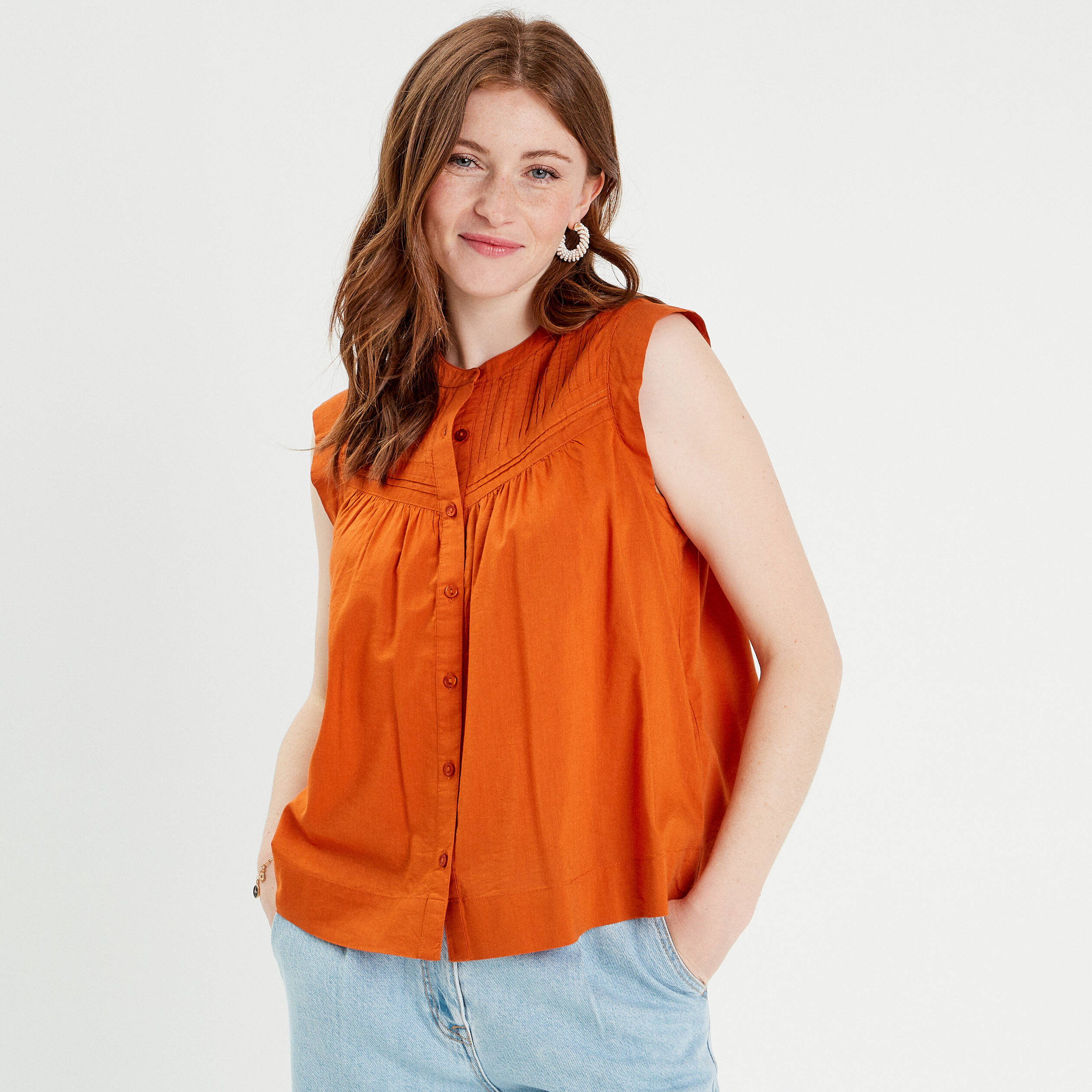 Tunique orange femme sale