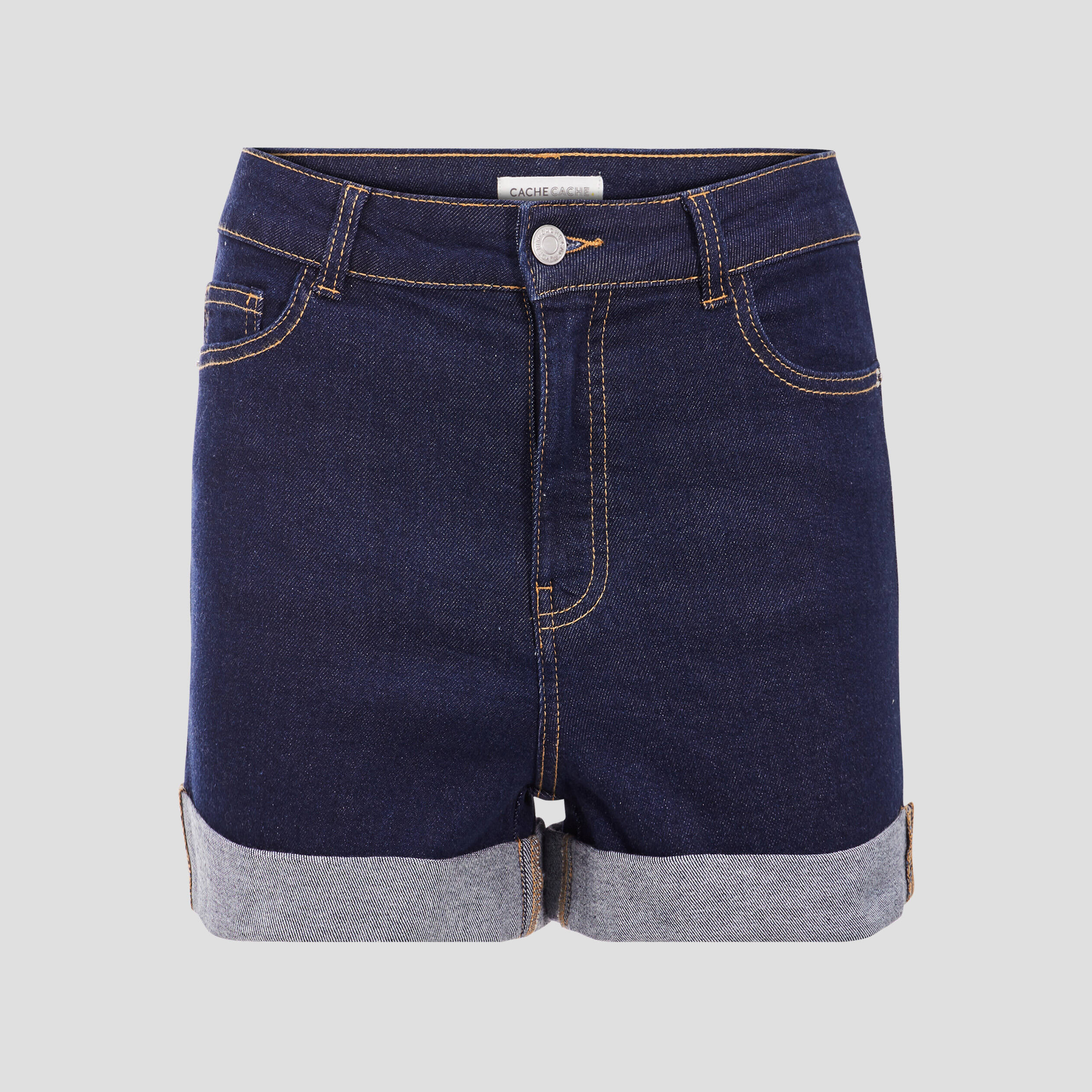 Short droit en jean denim brut femme Vibs