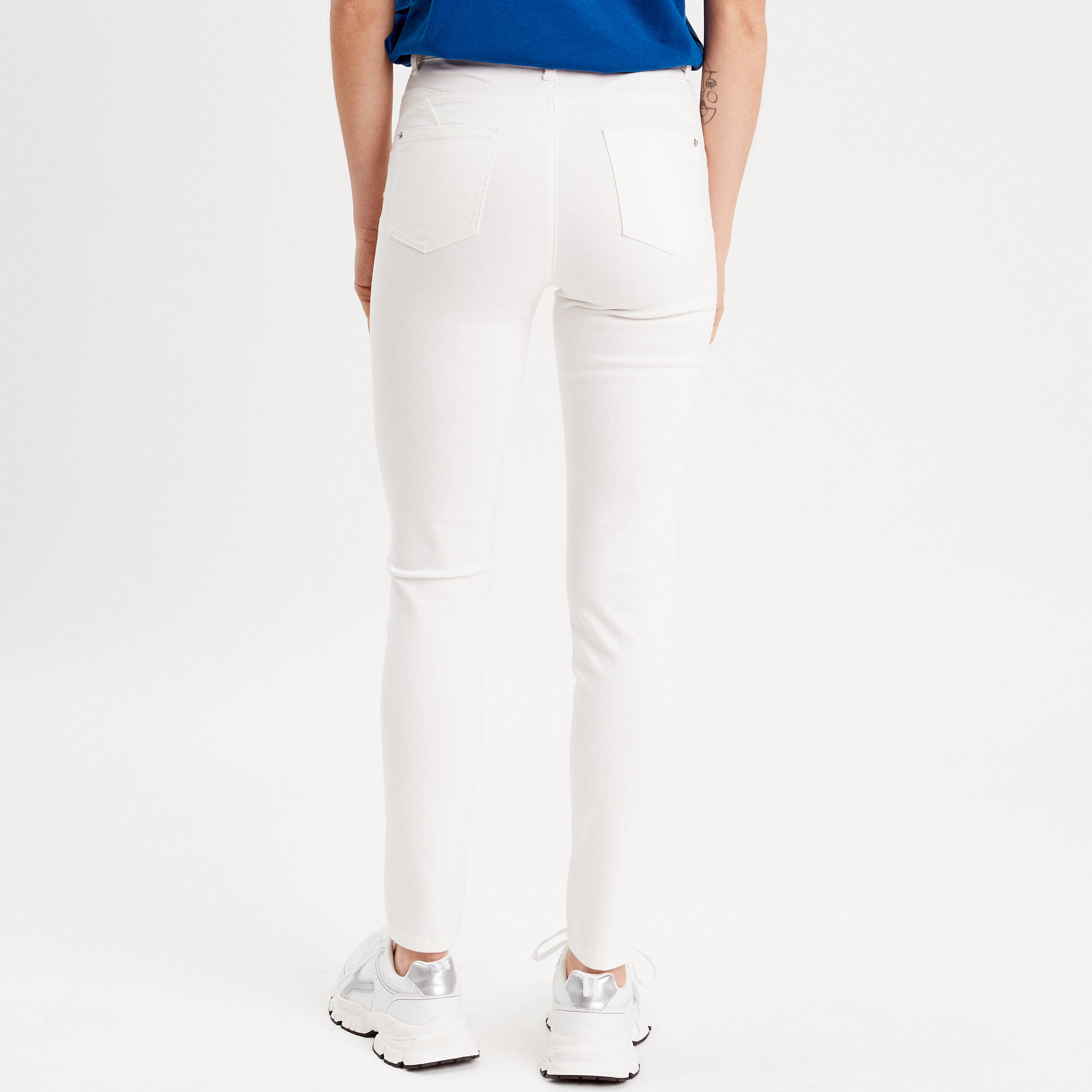 Jean skinny blanc femme best sale