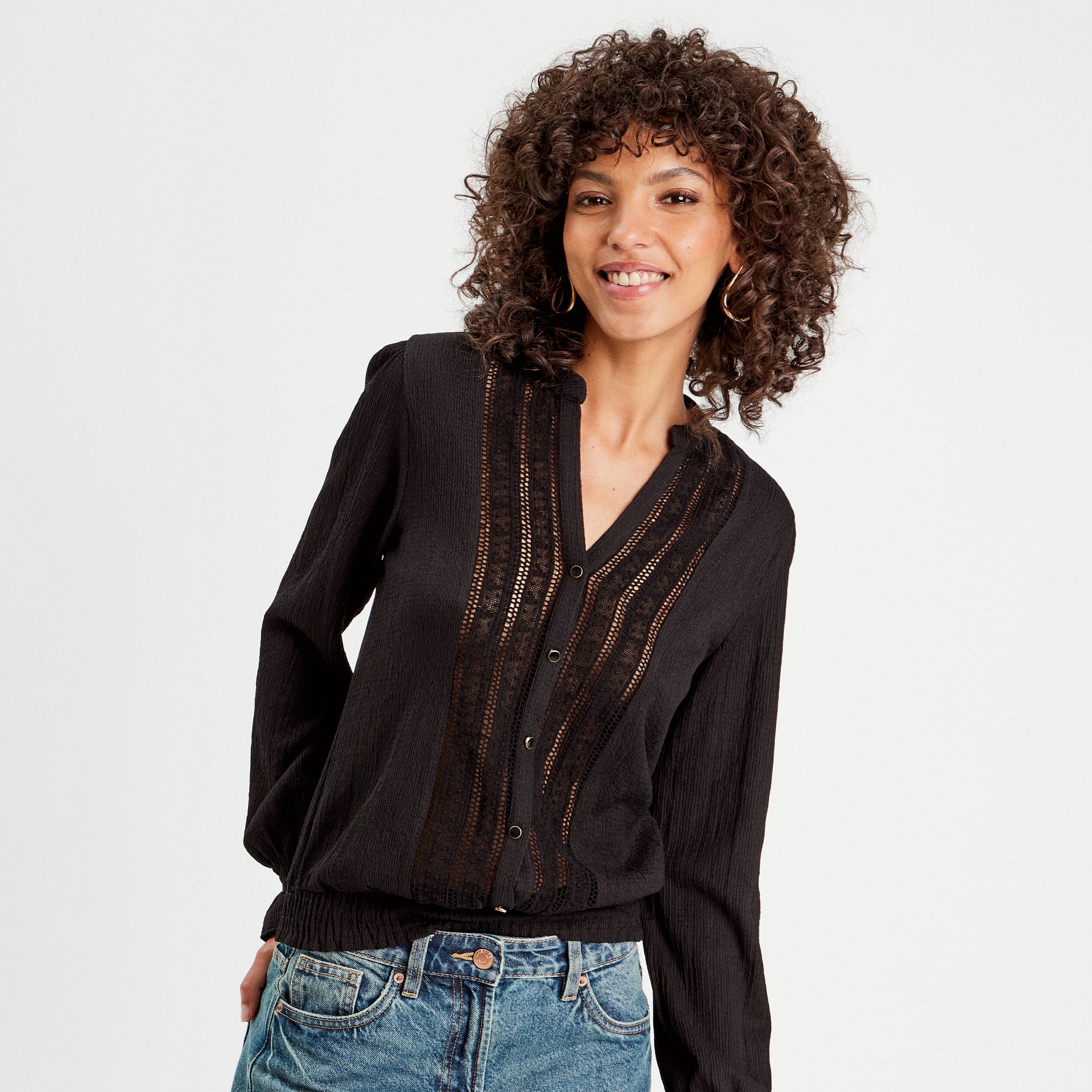 Blouses noires femme sale