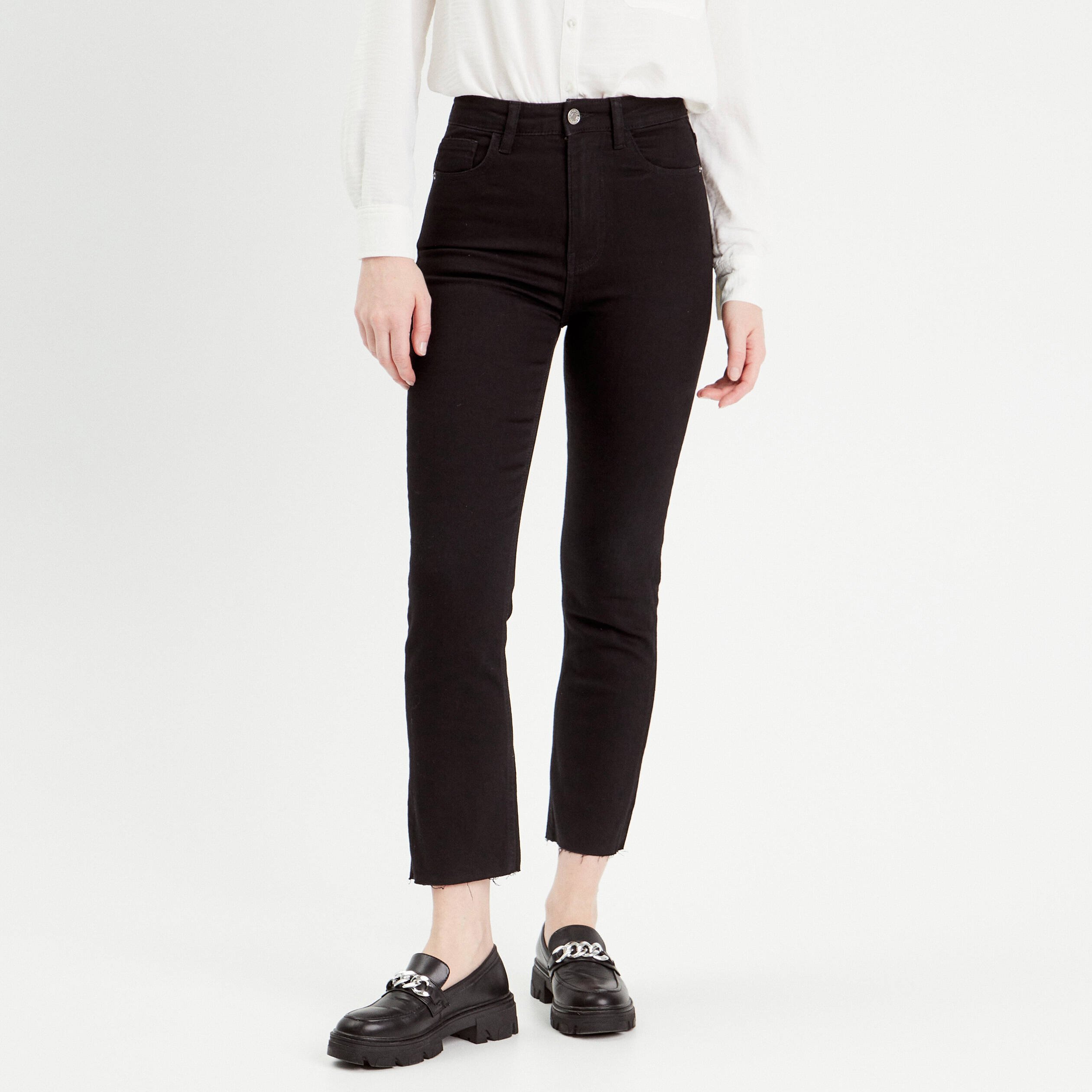 Jean flare noir femme sale